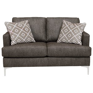 Signature Design By Ashley Tibbee 9910135 Contemporary Loveseat With Tufted Back Sam Levitz Furniture Love Seats