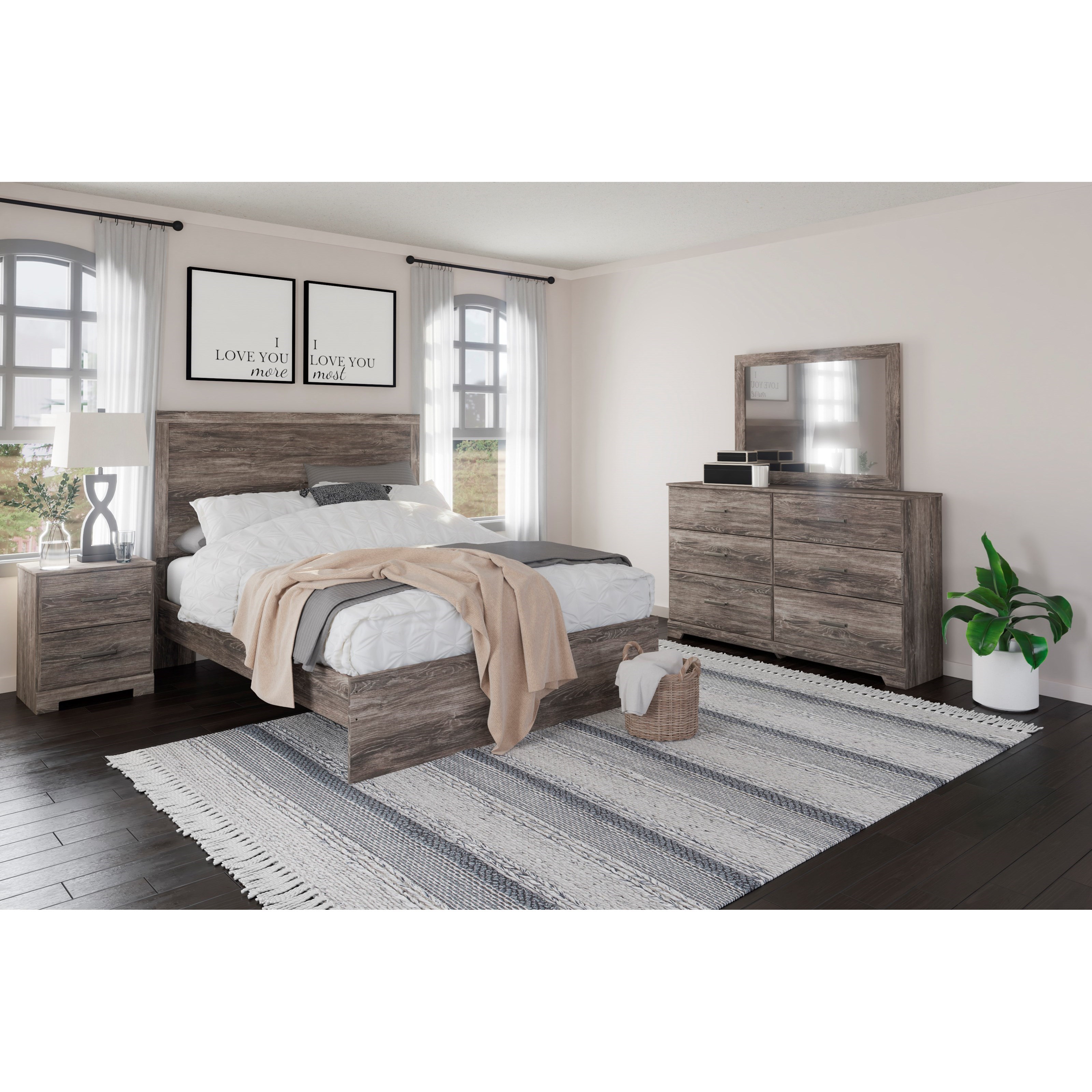 Signature Design By Ashley Ralinski Queen Bedroom Group Royal Furniture Bedroom Groups