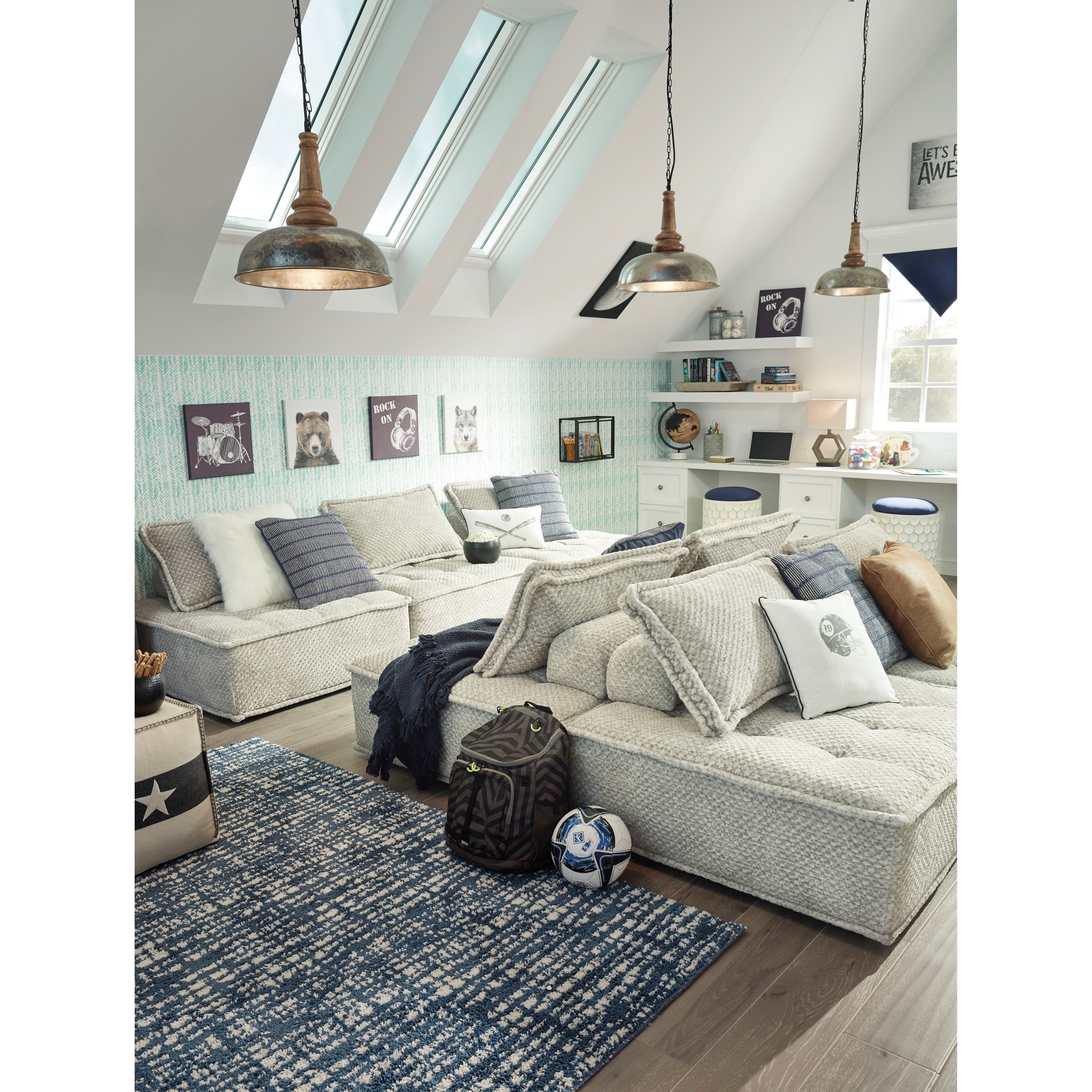 Signature Design by Ashley Bales Modular Floor Accent ...