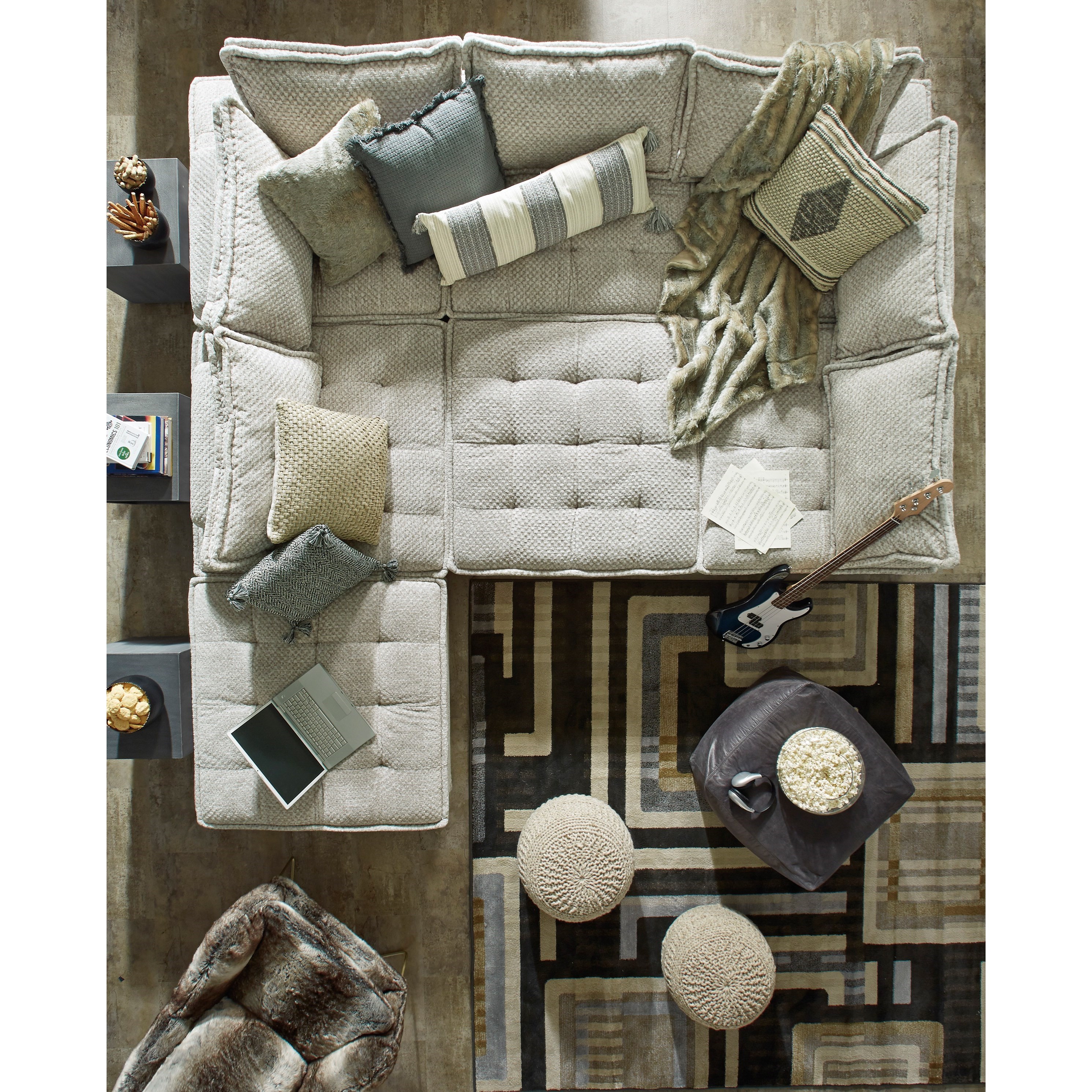 Signature Design by Ashley Bales Modular Floor Accent ...