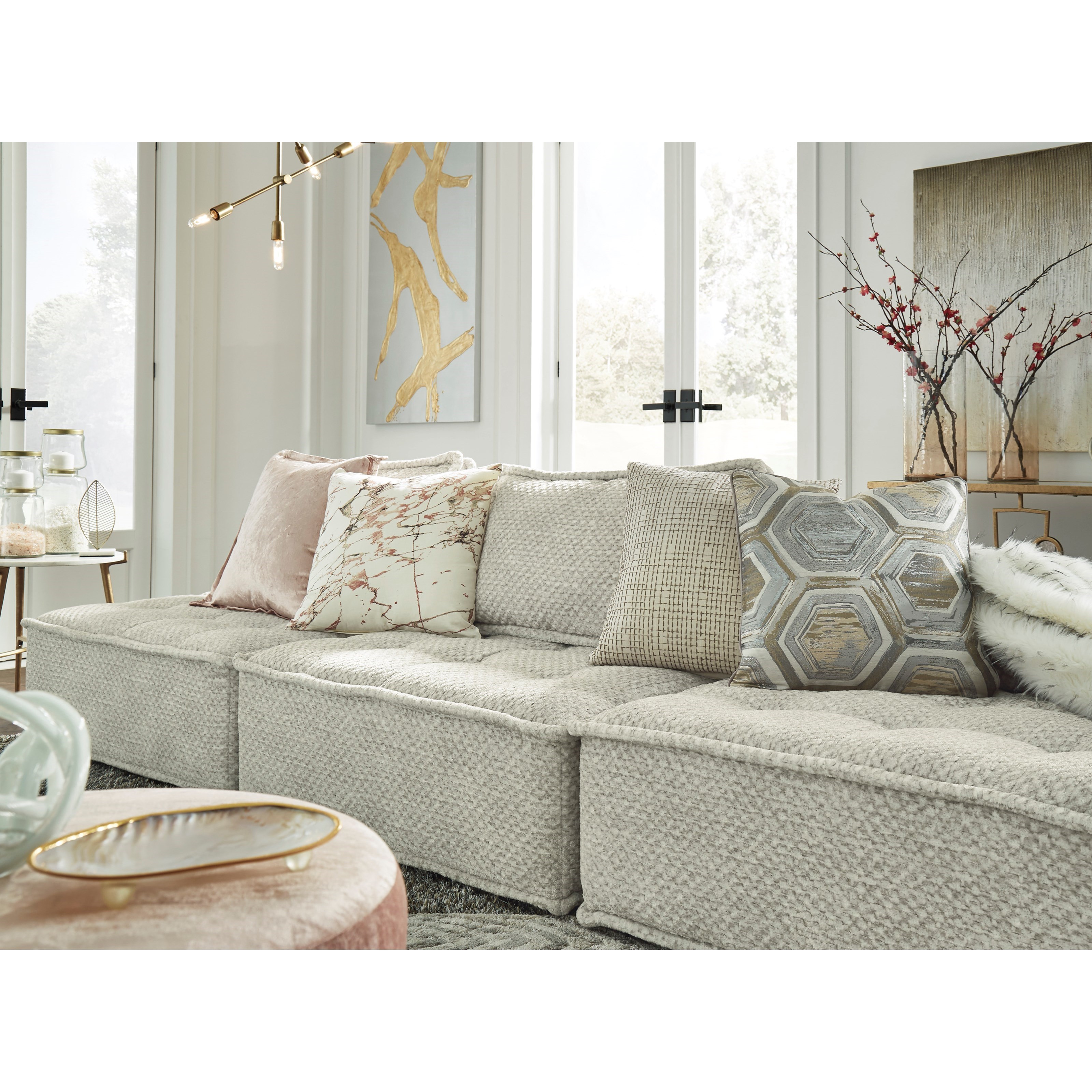 Signature Design by Ashley Bales Modular Floor Accent ...