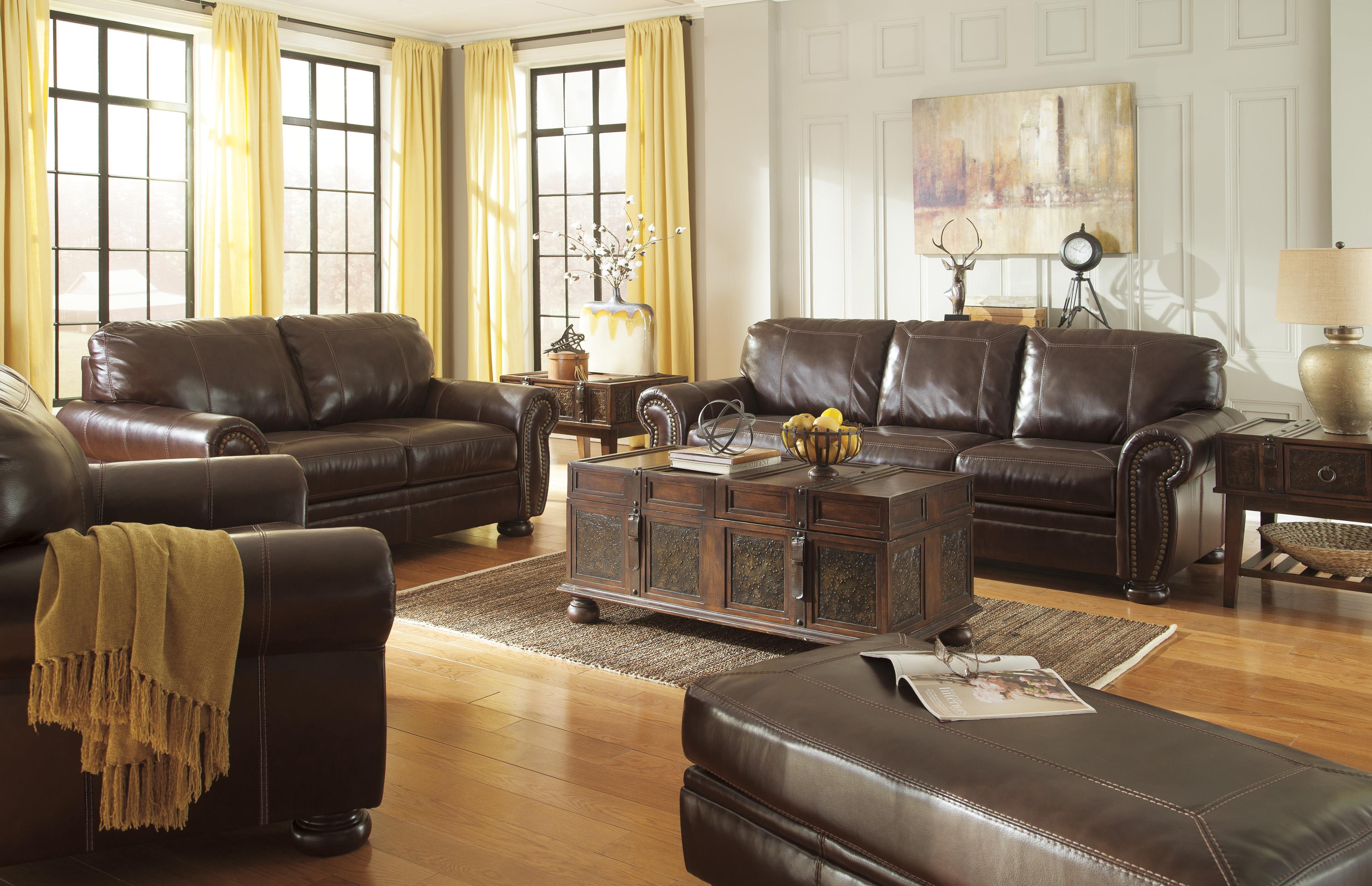 Signature Design by Ashley Banner Traditional Leather ...