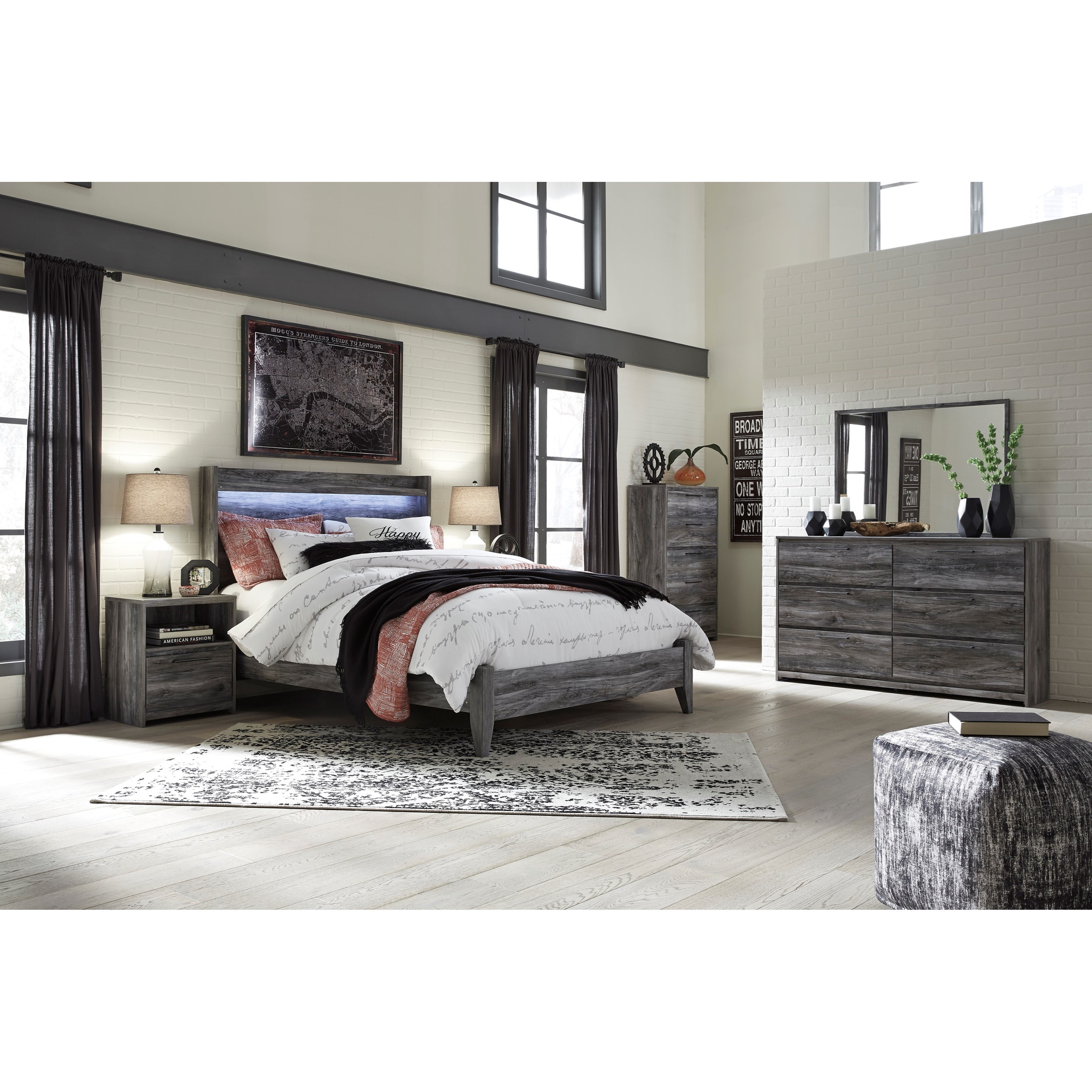 StyleLine Baystorm Queen Bedroom Group | EFO Furniture ...