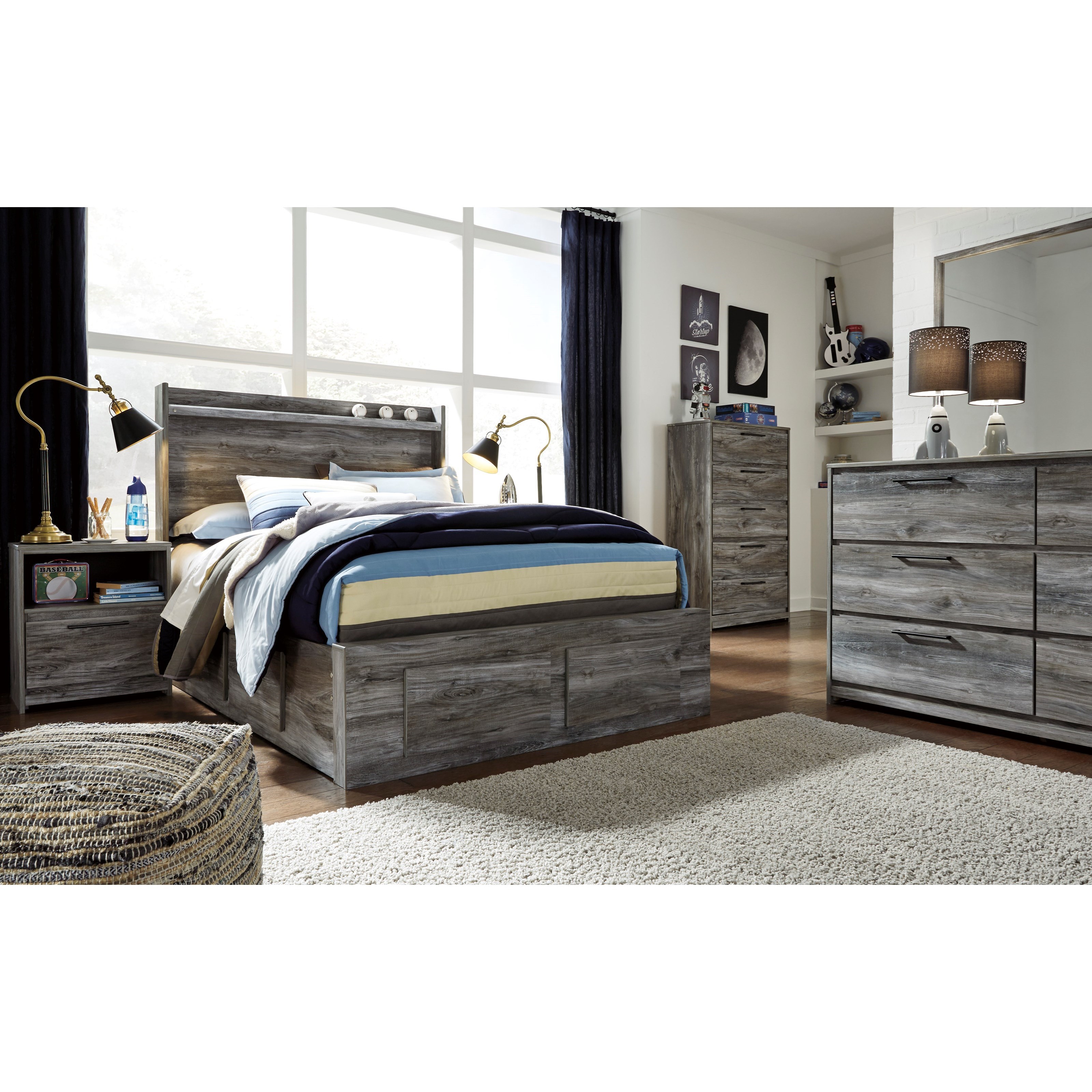 Signature Design by Ashley Baystorm Full Storage Bed with ...