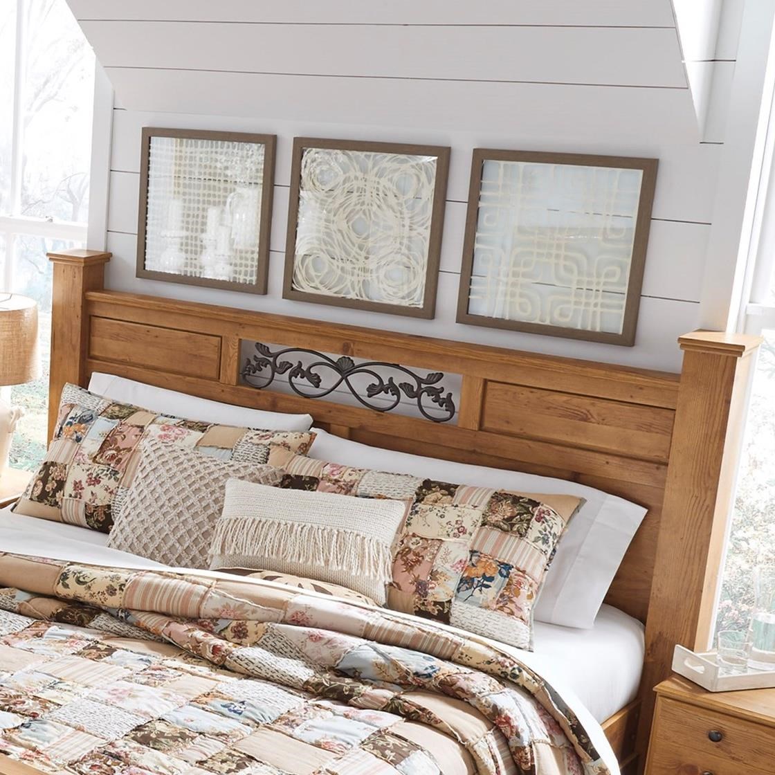 Ashley Signature Design Bittersweet King Poster Headboard Panel W Poster Posts Dunk Bright Furniture Headboards