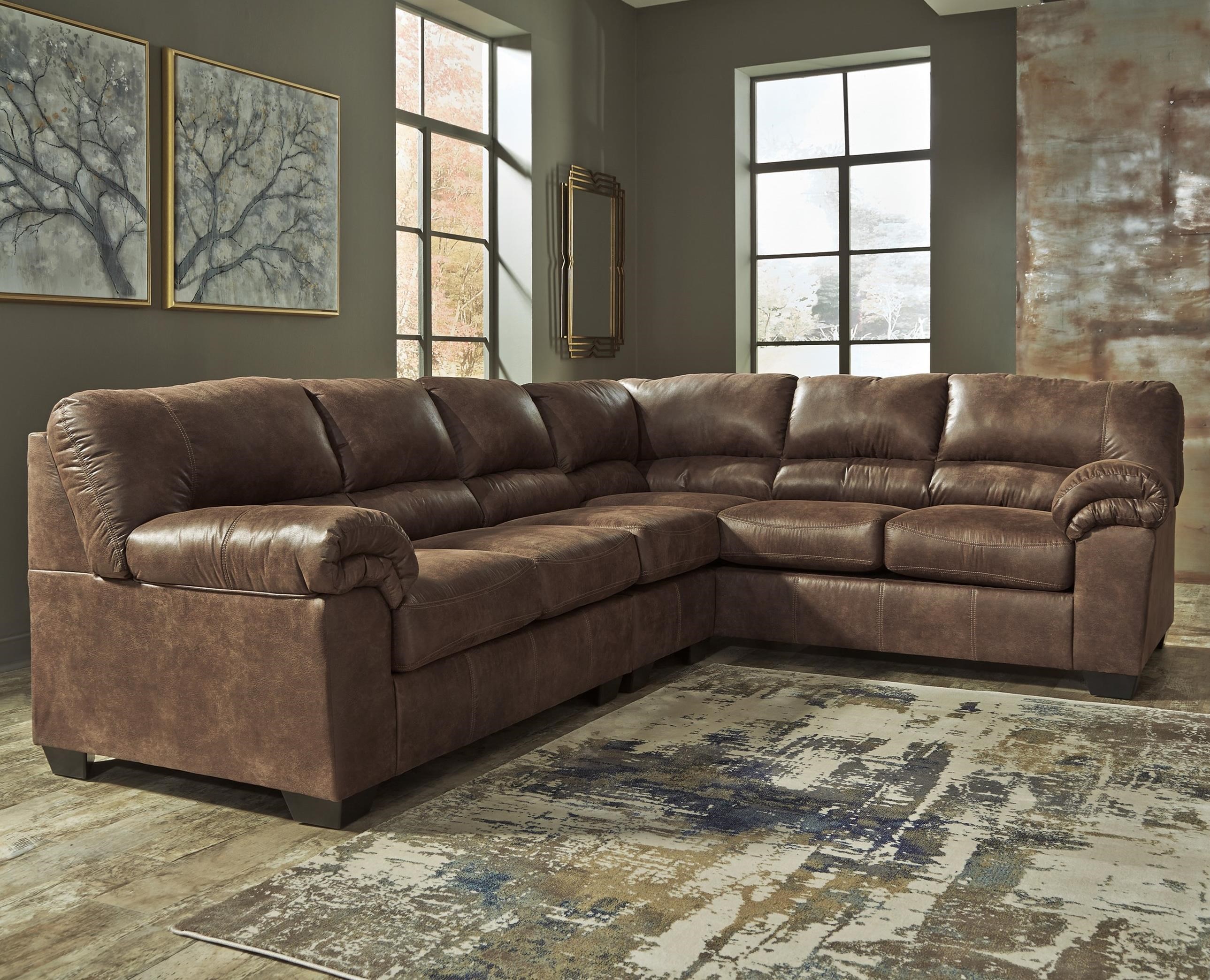 Signature Design By Ashley Bladen 3 Piece Faux Leather Sectional Signature Design By Ashley Bladen 3 Piece Sectional Item Number 1200055 46