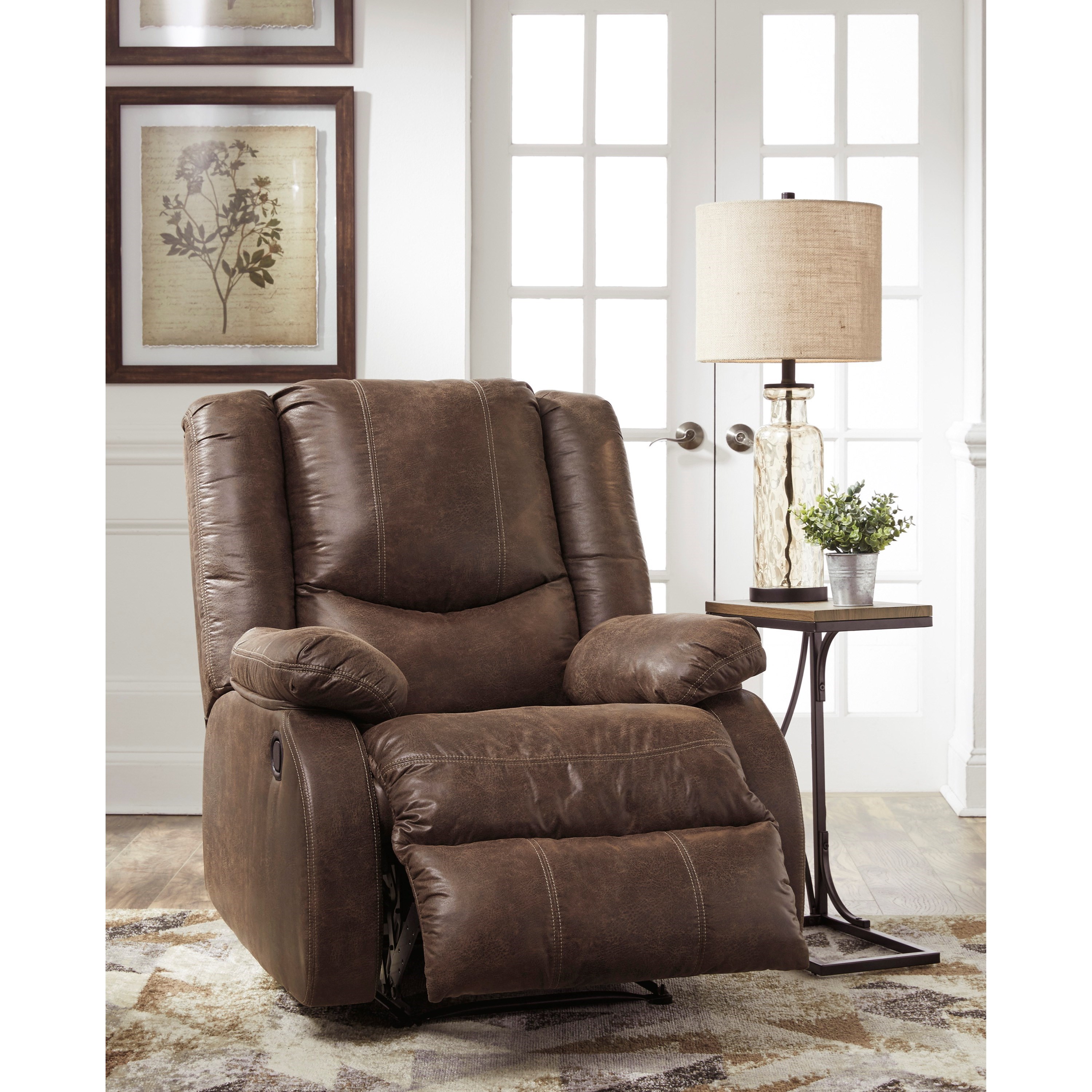 Signature Design by Ashley Bladewood 6030529 Casual Zero Wall Recliner | Household Furniture ...