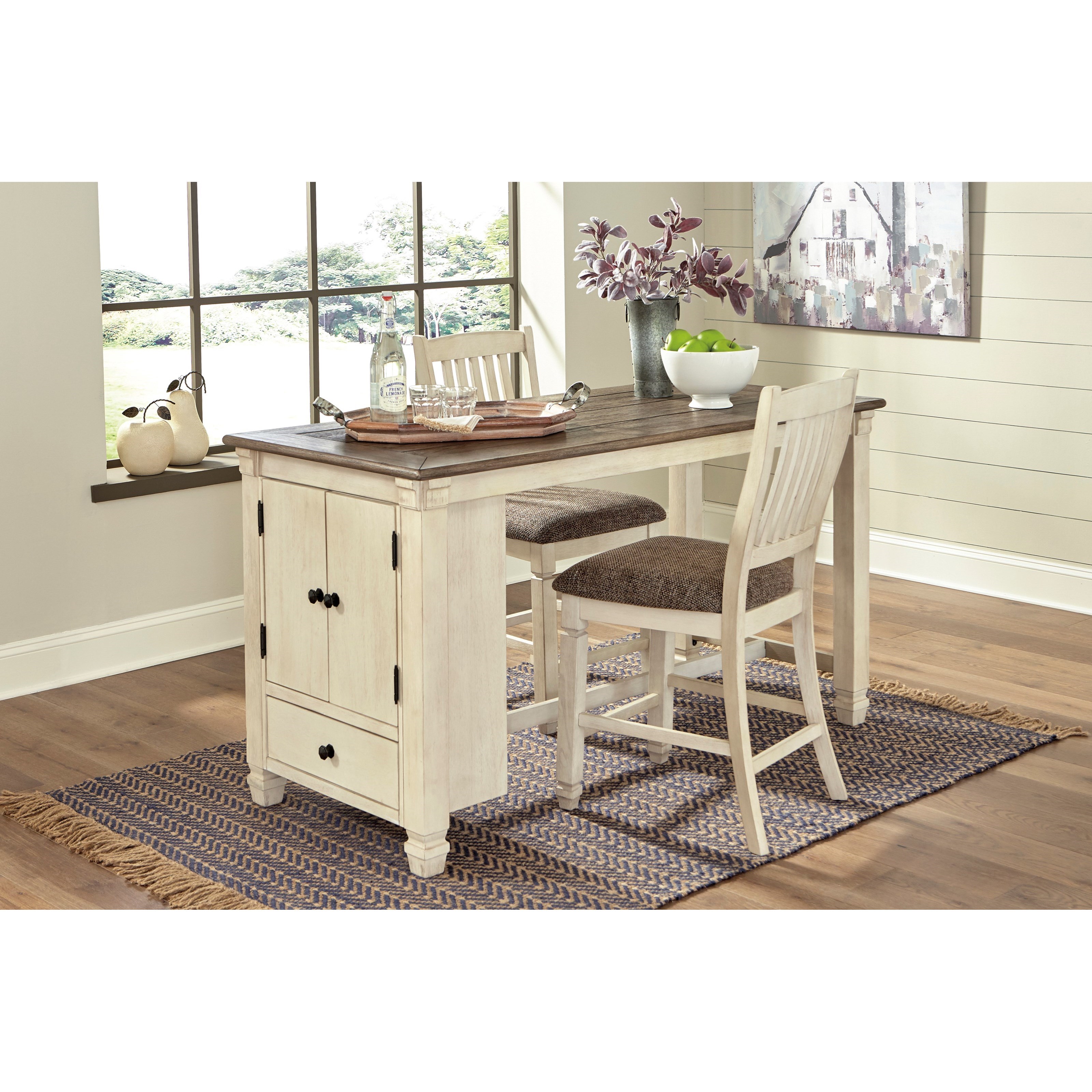 Signature Design by Ashley Bolanburg 3-Piece Rect. Dining ...