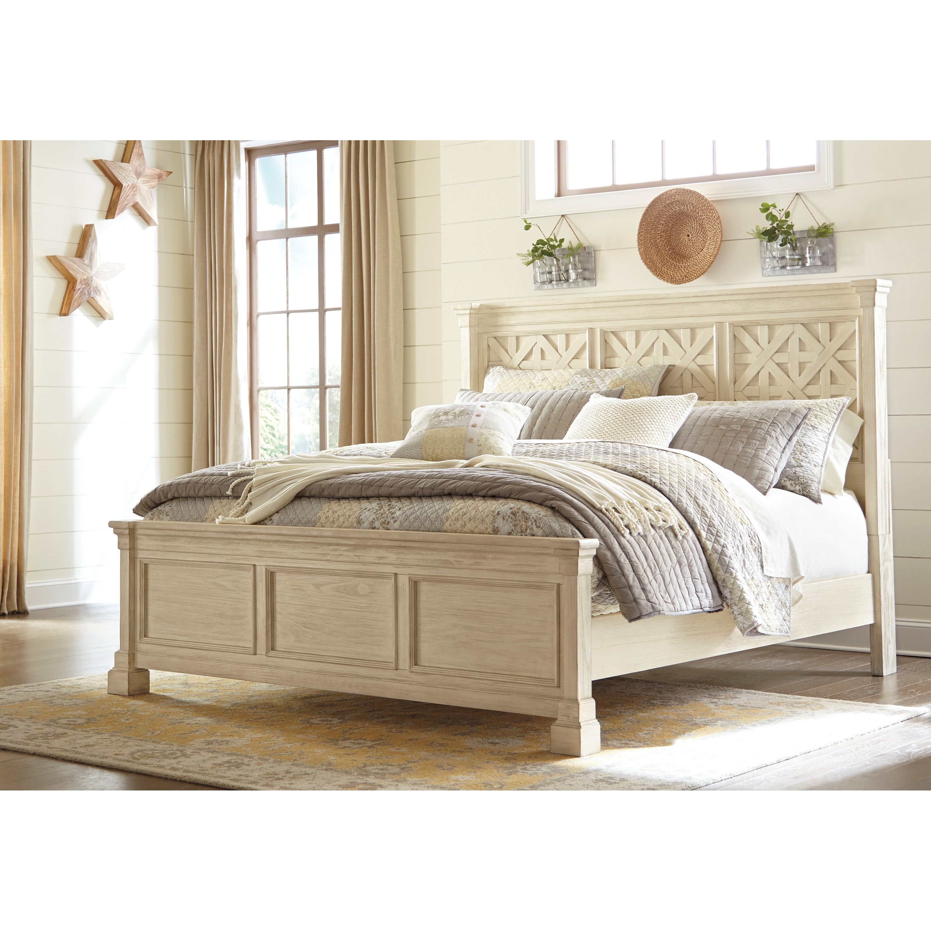 Signature Design by Ashley Bolanburg Queen Panel Bed with ...