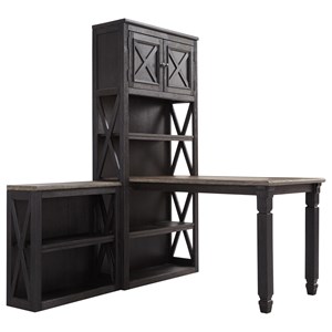 Signature Design by Ashley Tyler Creek Return Desk with 2 Bookcases