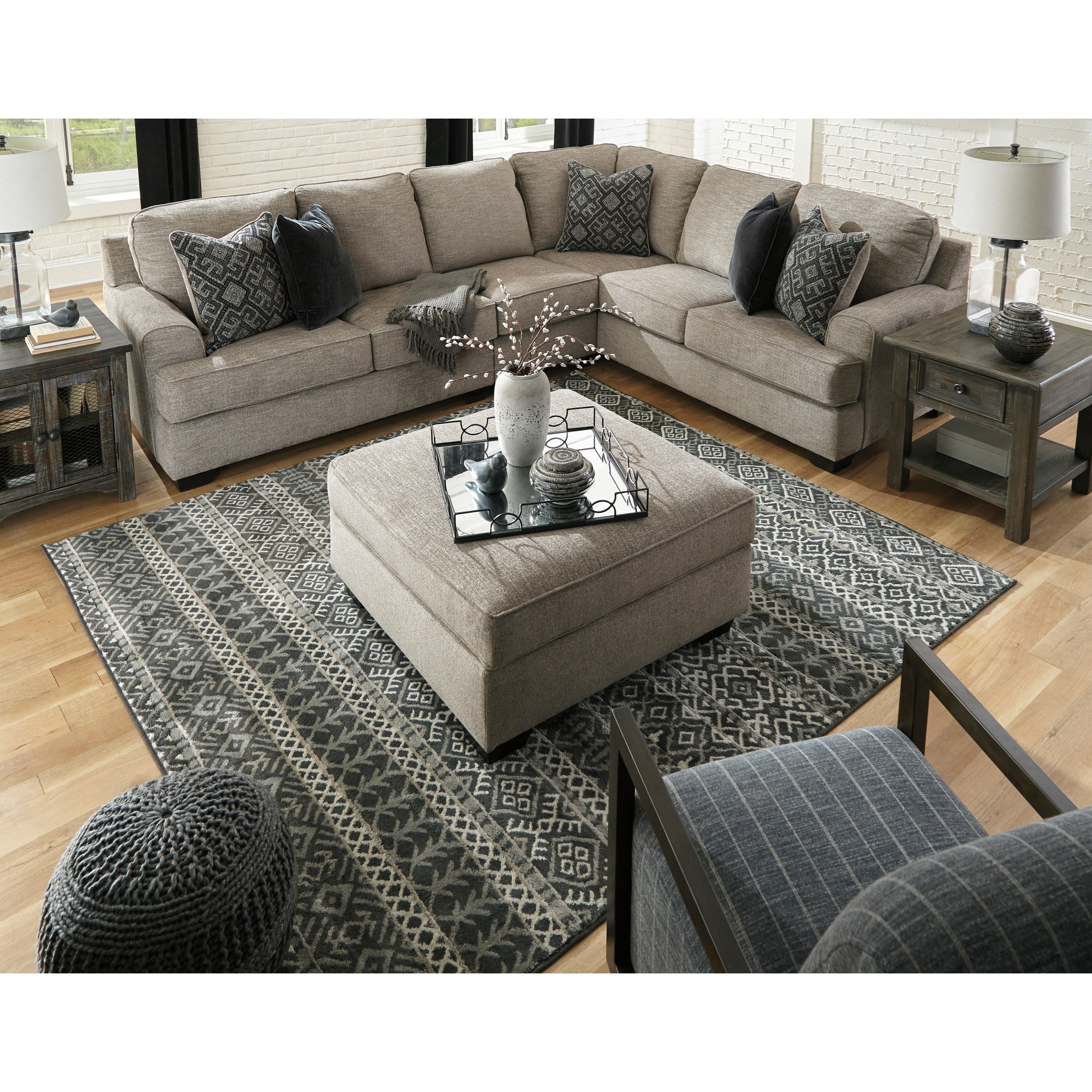 Ashley Signature Design Bovarian Storage Ottoman | Rooms and Rest | Ottomans