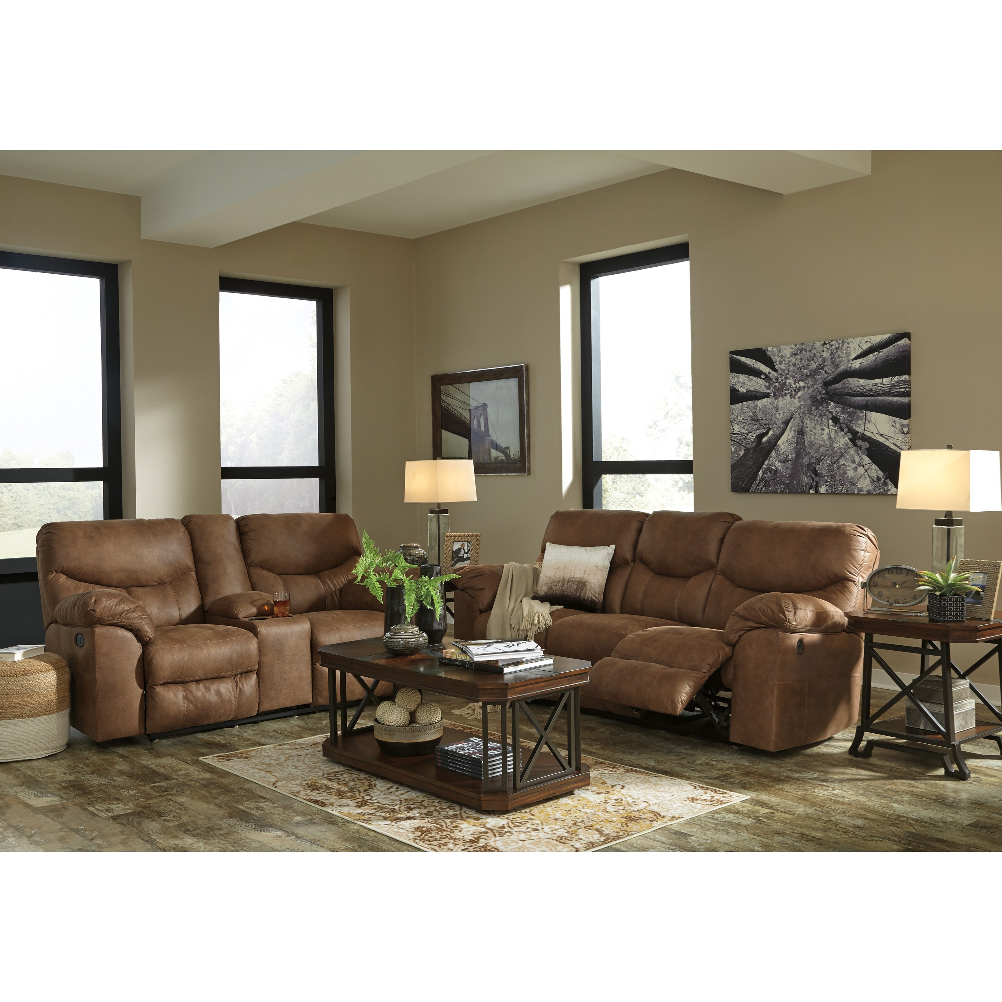 Signature Design by Ashley Boxberg Reclining Living Room Group | Value City Furniture ...
