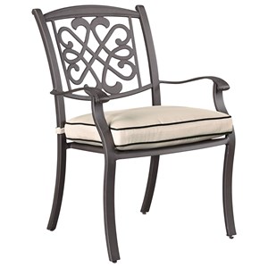 Ashley (Signature Design) Burnella Set of 4 Outdoor Chairs with Cushion