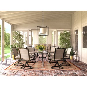 Signature Design by Ashley Burnella 7 Piece Outdoor Dining Set