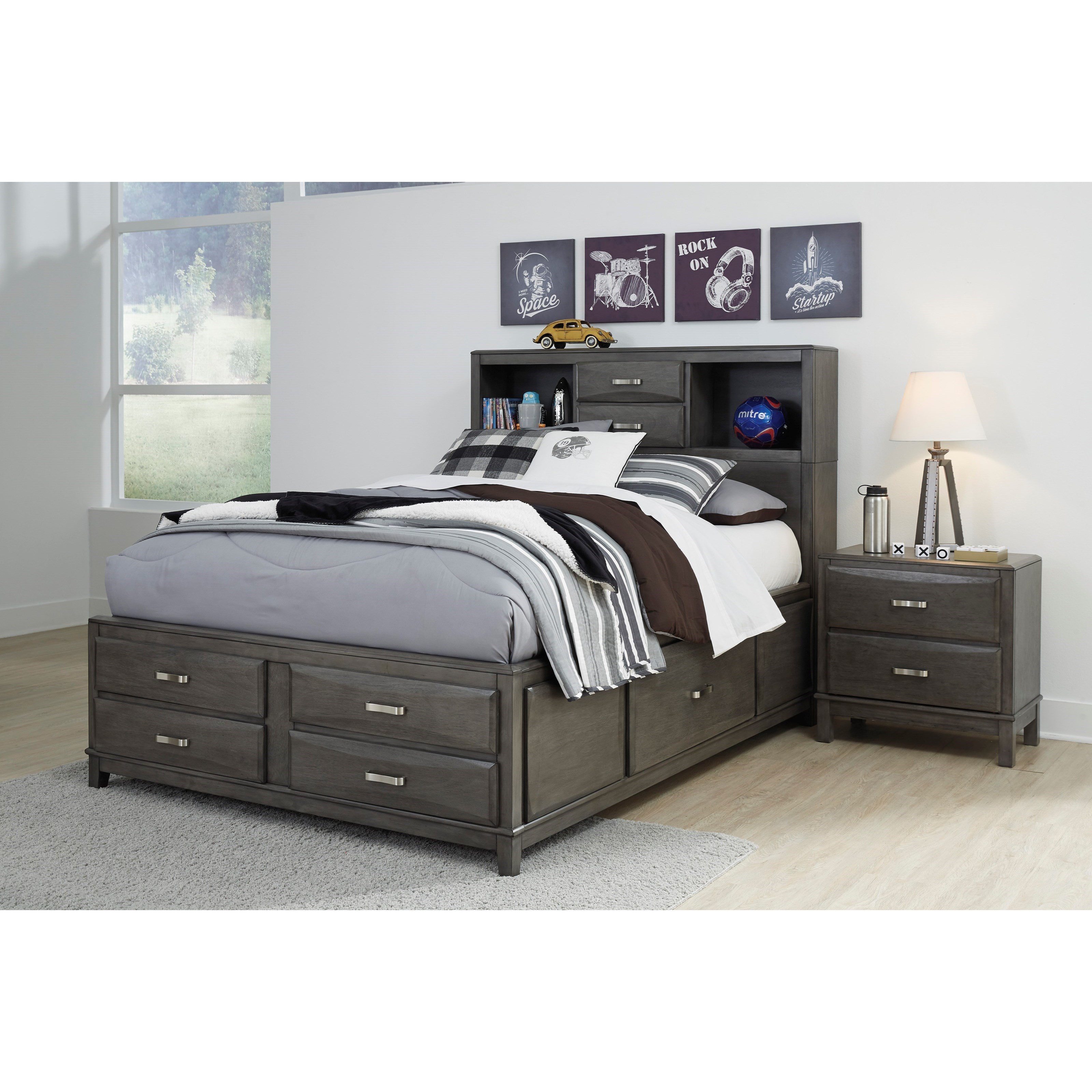 Signature Design by Ashley Caitbrook Full Captain's Bed ...