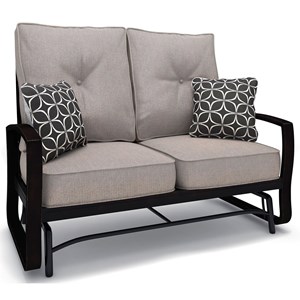 Signature Design by Ashley Castle Island Loveseat Glider w/ Cushion