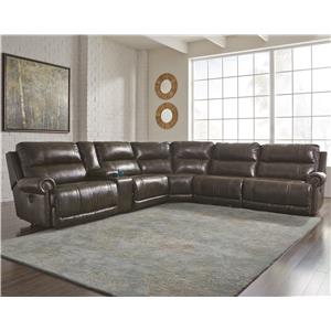 Signature Design by Ashley Dak DuraBlend® 6-Piece Power Reclining Sectional