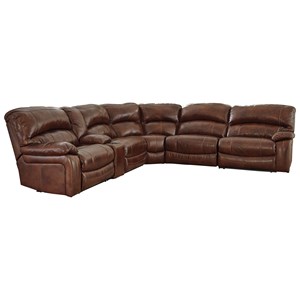 Signature Design by Ashley Damacio - Harness Power Reclining Sectional with Console