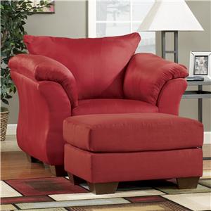 Signature Design by Ashley Darcy - Salsa Upholstered Chair and Ottoman
