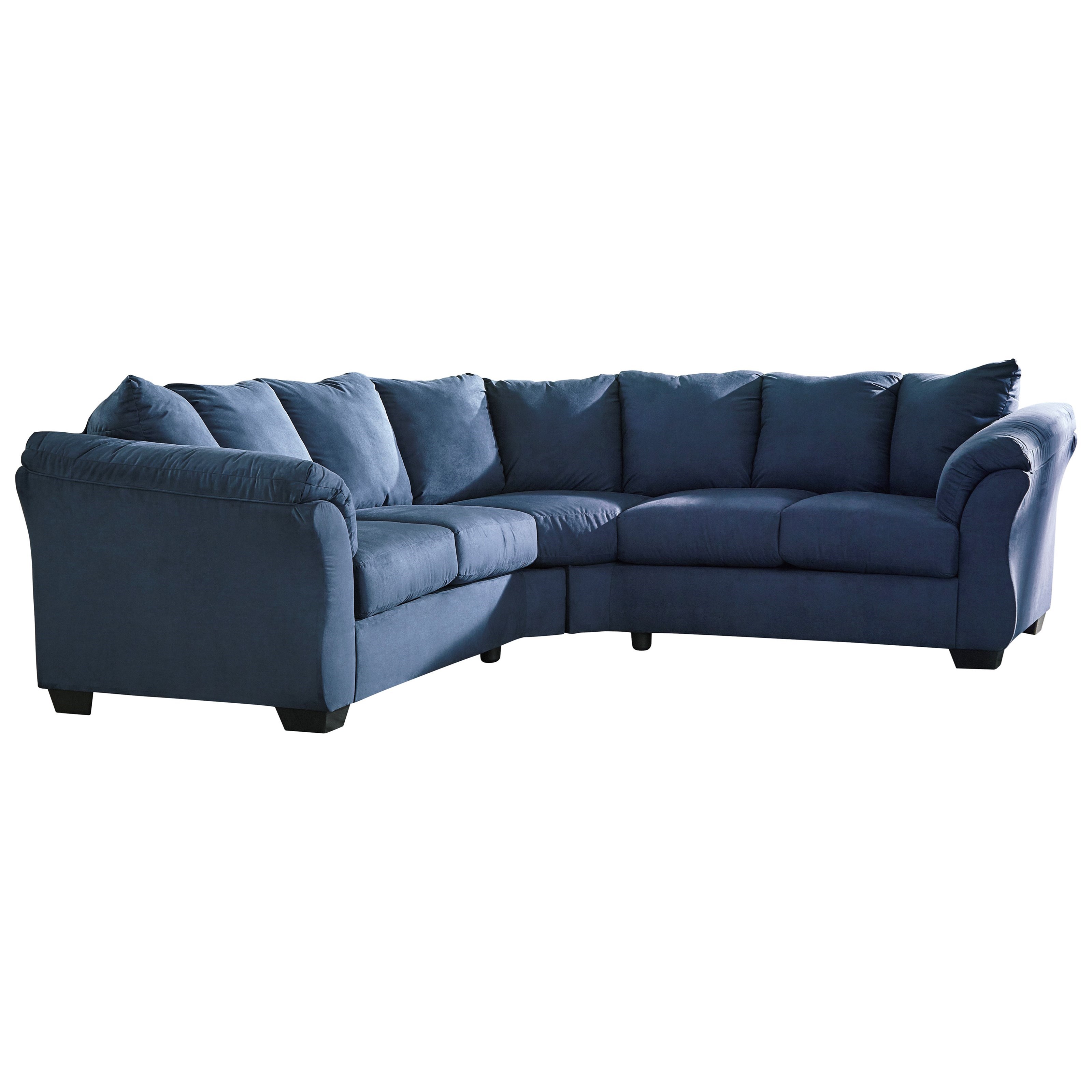 Signature Design By Ashley Darcy Blue Contemporary Sectional Sofa Sectional Sofa Darcy Blue