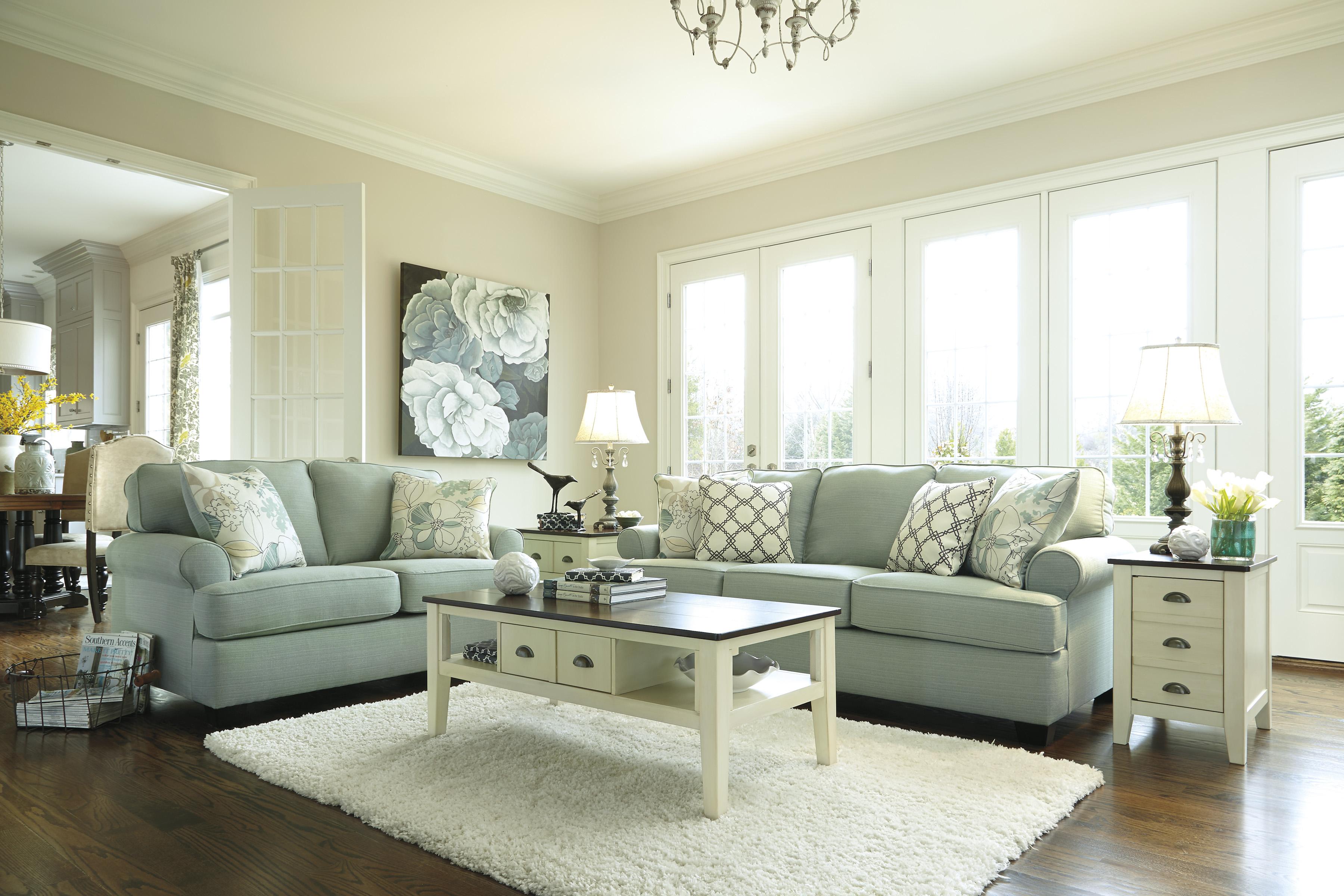 Signature Design by Ashley Daystar - Seafoam 2820038 Contemporary Sofa