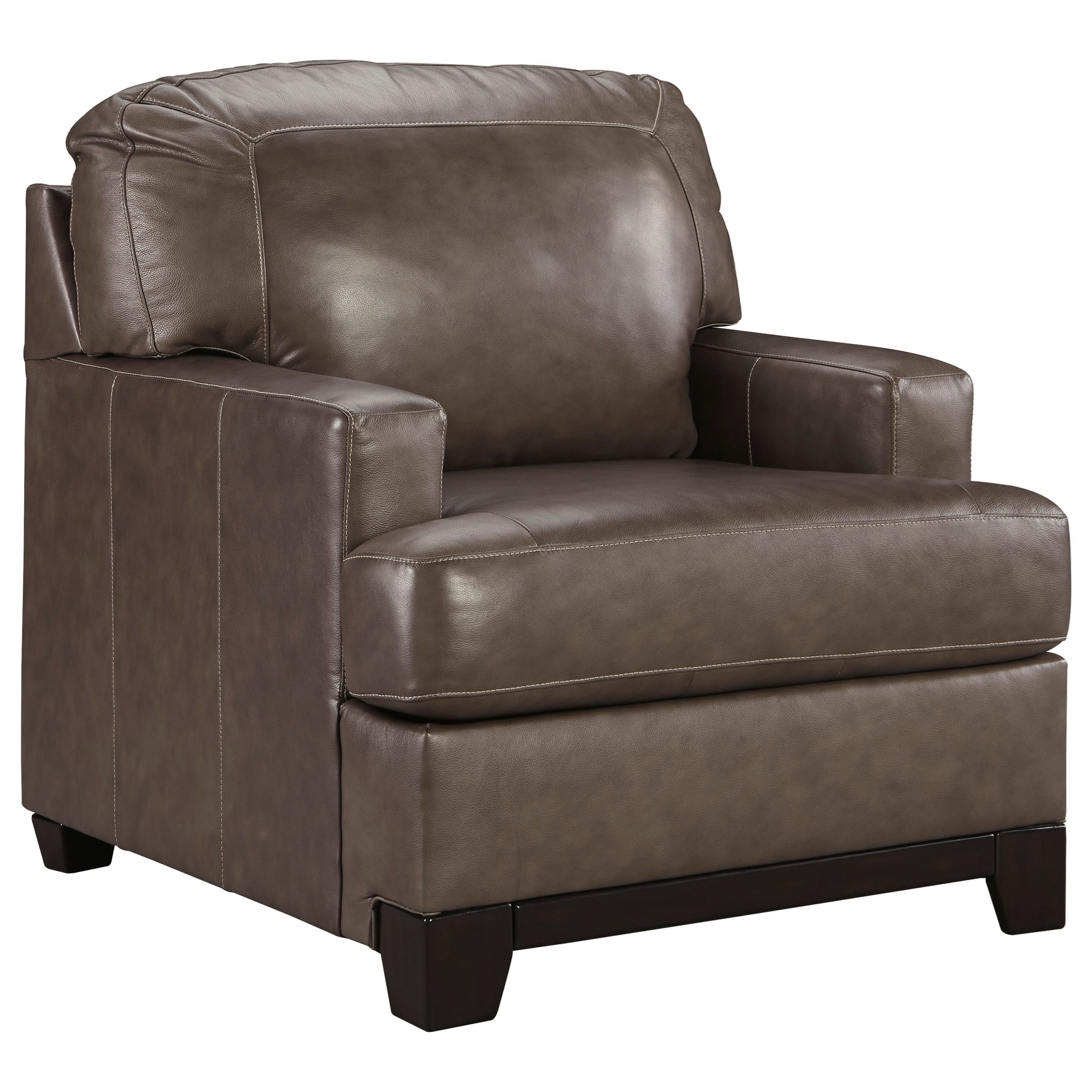 Signature Design by Ashley Derwood 8800320 Contemporary Leather Match Chair | Household ...