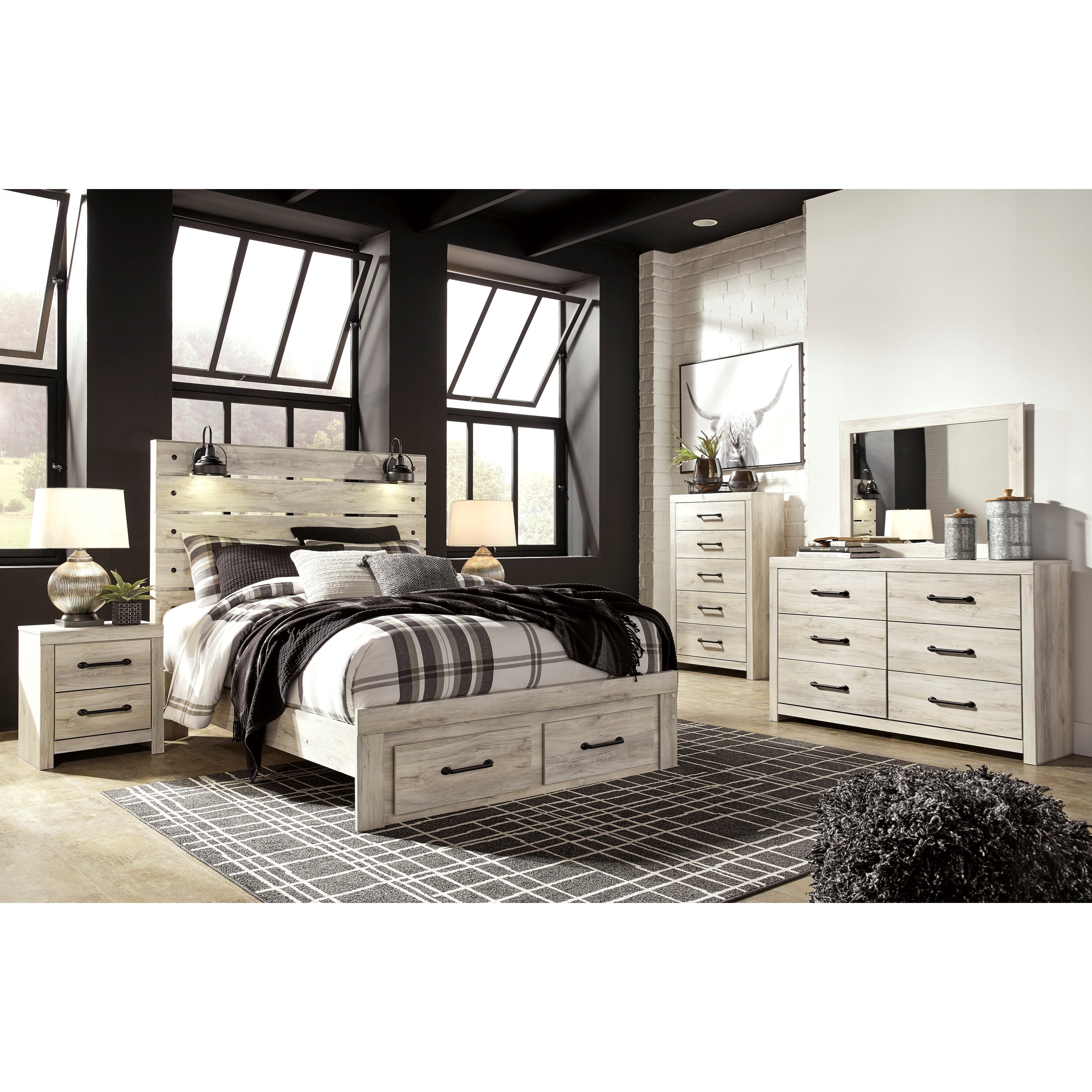 Signature Design By Ashley Cambeck Queen Bedroom Group Furniture And Appliancemart Bedroom Groups