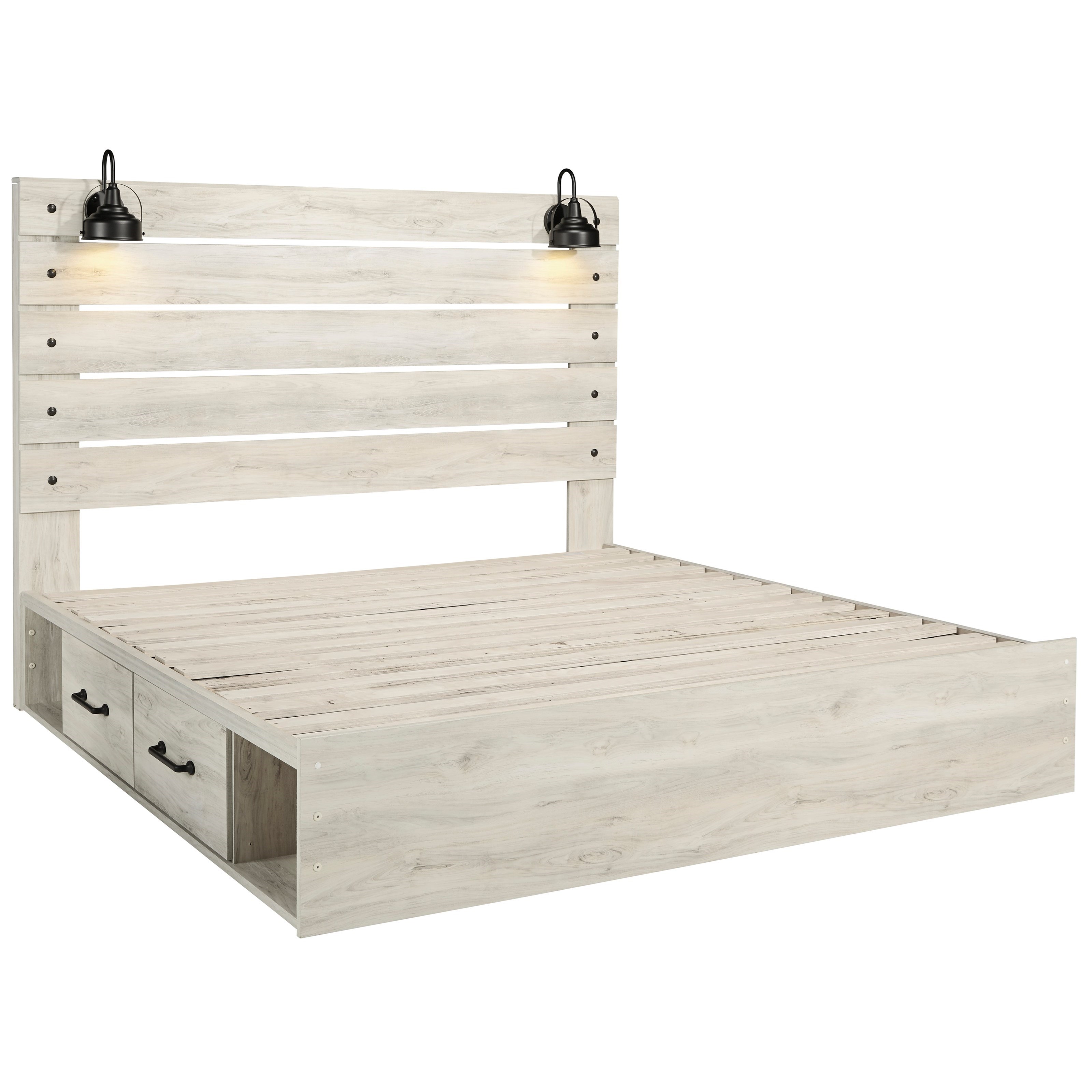 Signature Design by Ashley Cambeck Rustic King Storage Bed ...