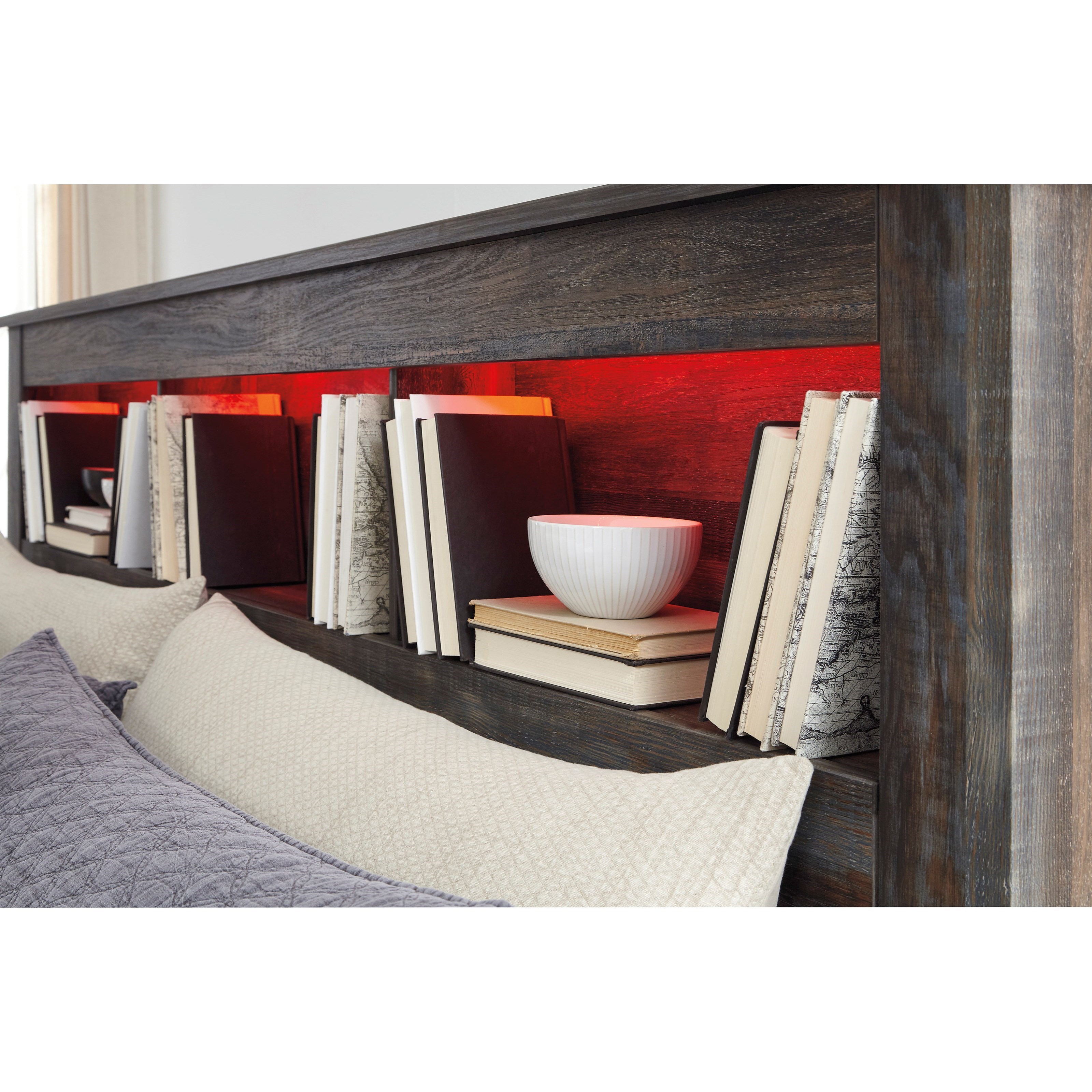 Signature Design by Ashley Drystan Rustic Queen Bookcase Bed with