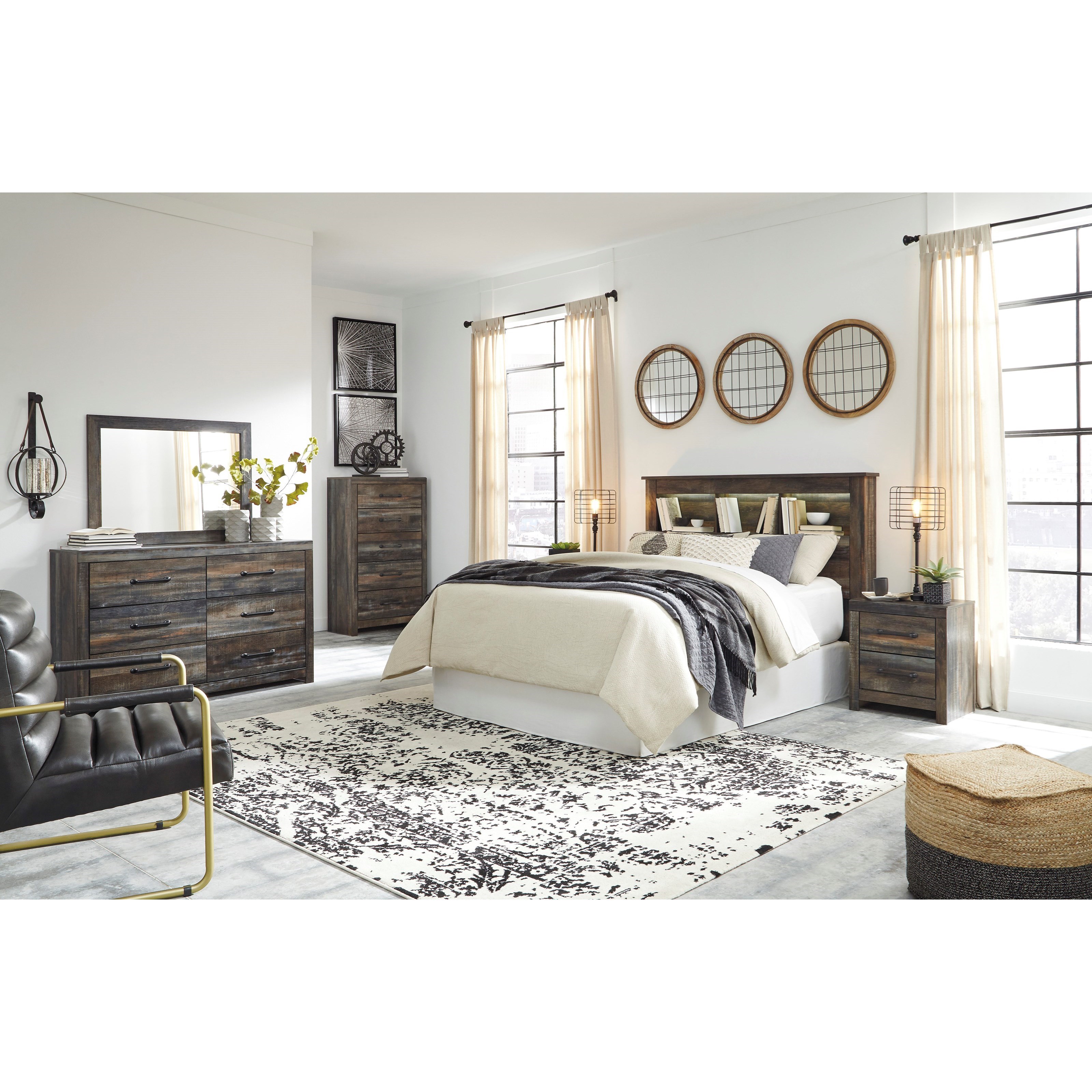 Signature Design by Ashley Drystan Queen/Full Bookcase ...