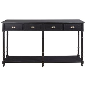 Eirdale Console Sofa Table With 4 Drawers And 1 Shelf By Signature Design Ashley At Royal Furniture