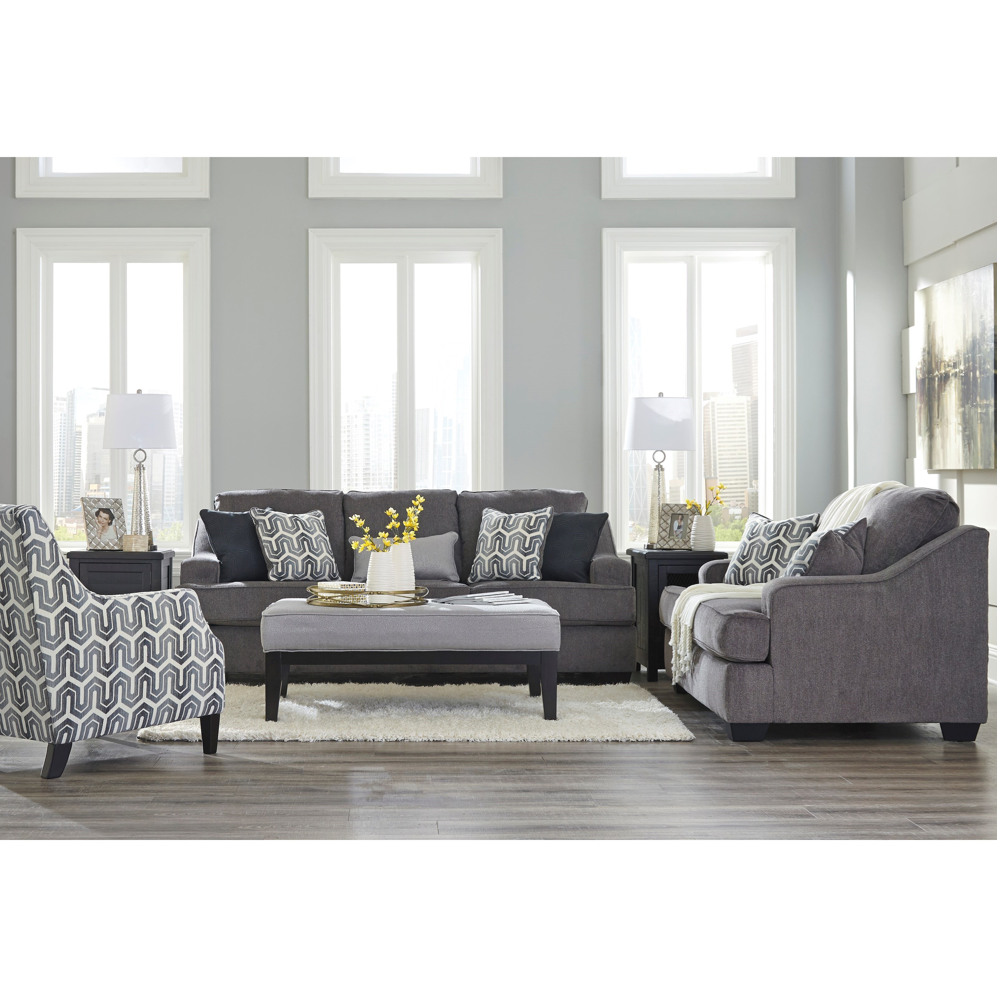 Signature Design by Ashley Gilmer 6560338 Contemporary Sofa with Track Arms | John V Schultz ...
