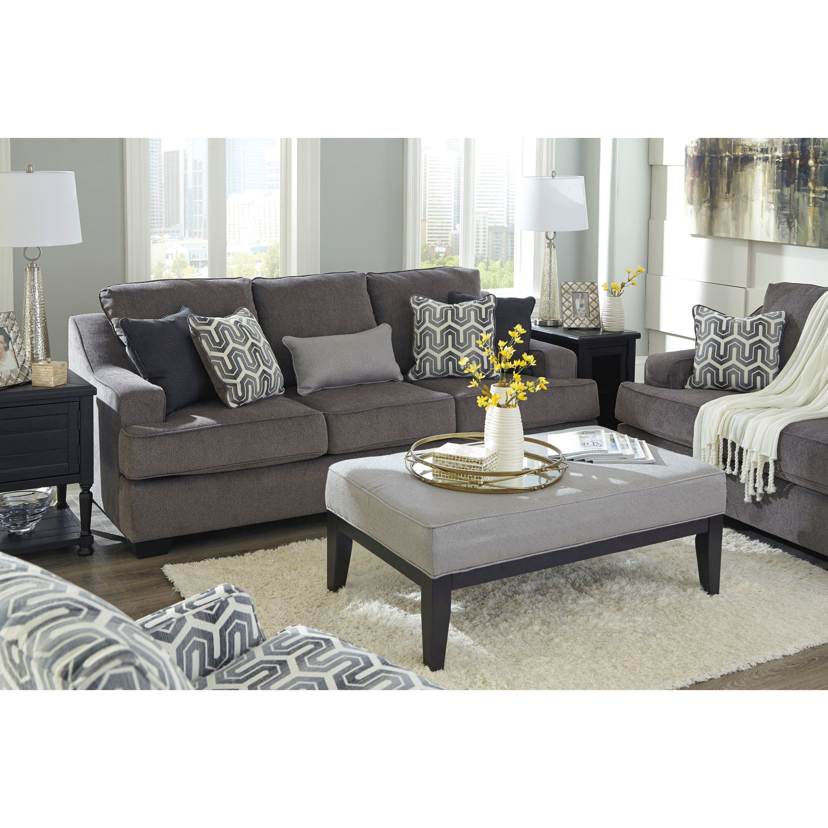 Signature Design by Ashley Gilmer 6560338 Contemporary Sofa with Track