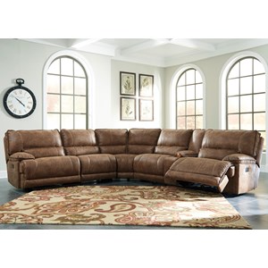 Signature Design by Ashley Grattis 6-Piece Power Reclining Sectional w/ Console
