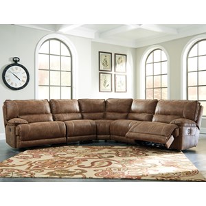 Signature Design by Ashley Grattis 5-Piece Power Reclining Sectional