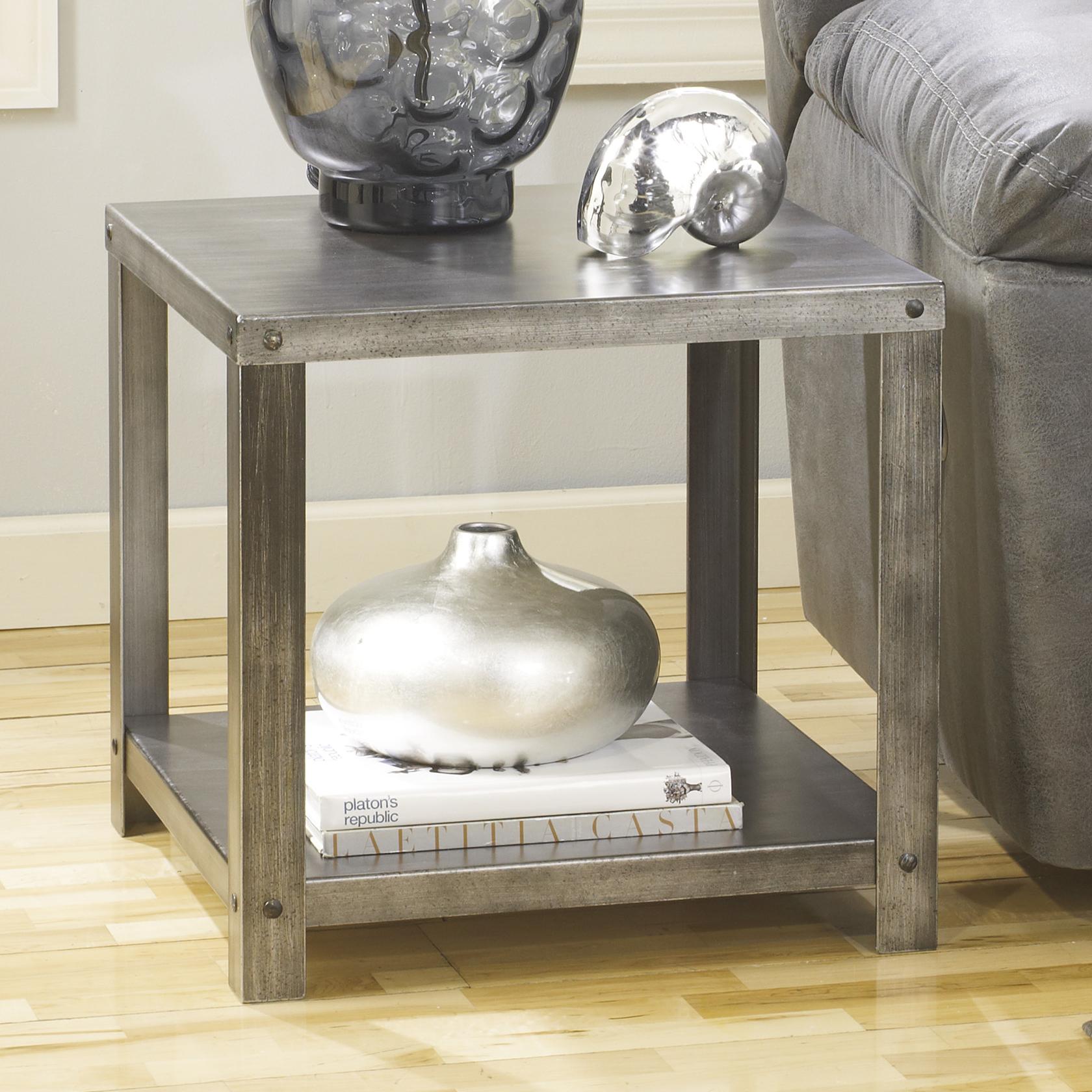 Signature Design By Ashley Hattney Square Industrial Metal End - Signature Design By Ashley Hattney Square End Table Item Number T signature design by ashley hattney square industrial metal end - signature design by ashley hattney square end table item number t
