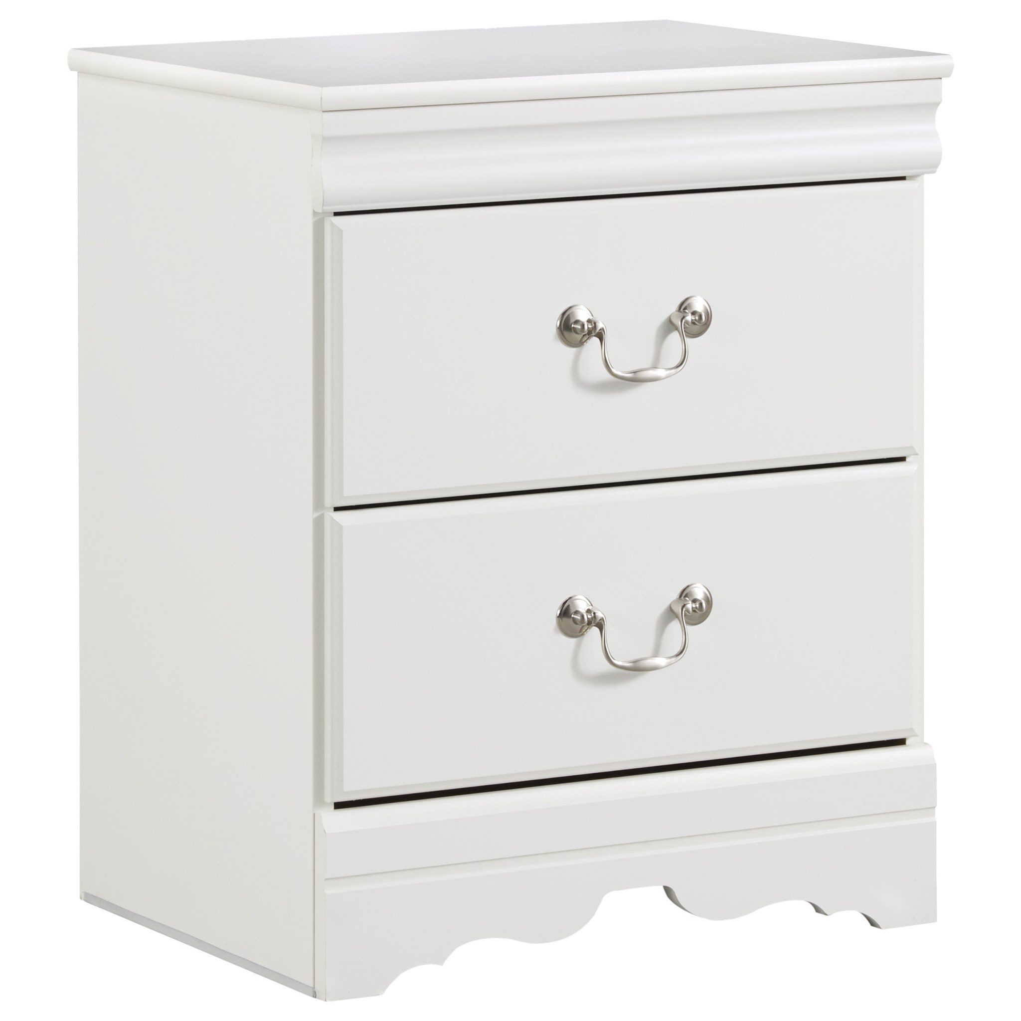 Signature Design by Ashley Anarasia 2 Drawer Nightstand | Suburban Furniture | Night Stands