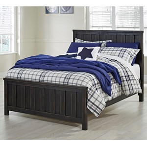 Signature Design by Ashley Nashburg Full Metal Bed in Aged Pewter