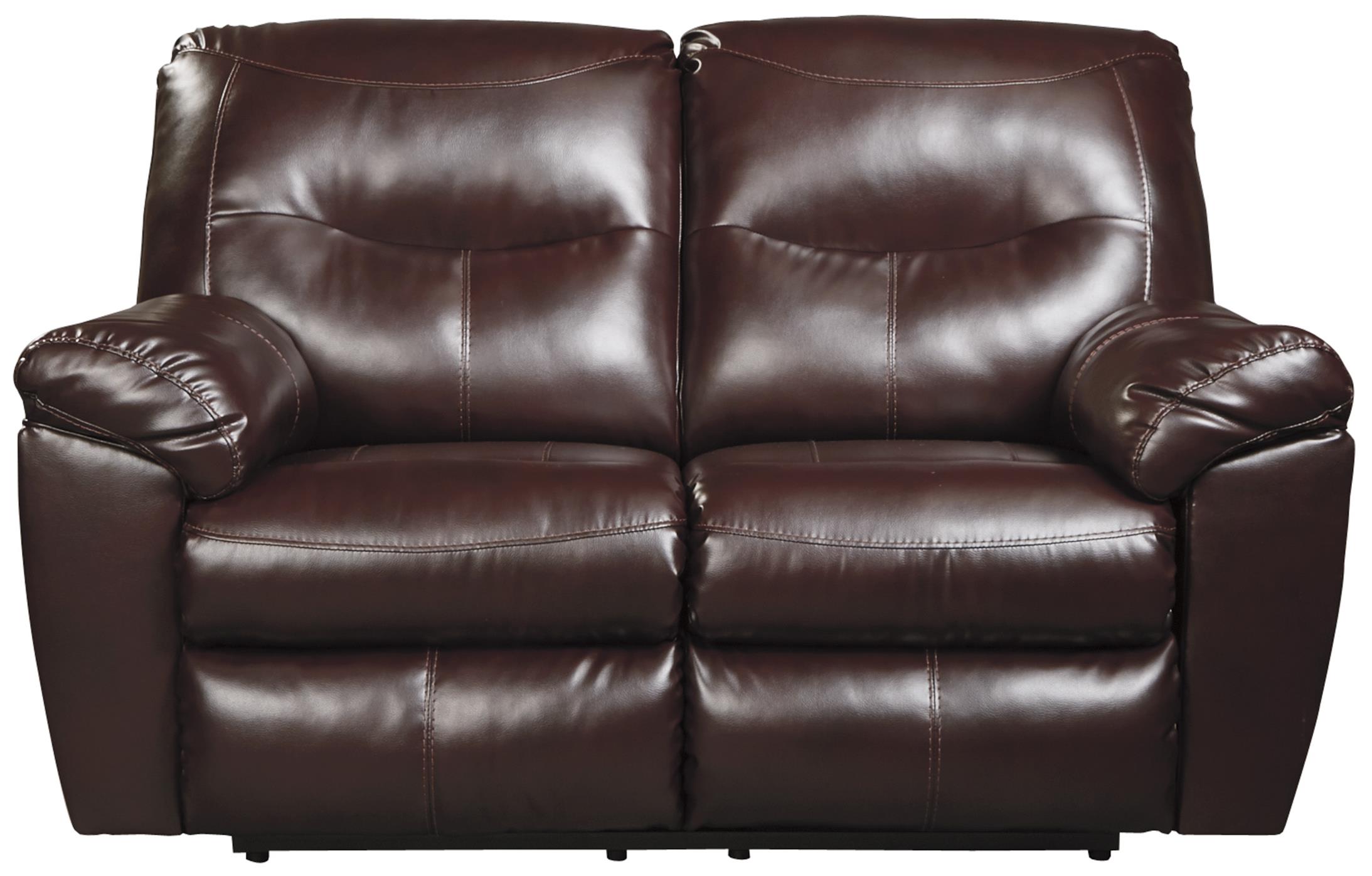 Signature Design By Ashley Kilzer Durablend Contemporary Reclining Reclining Loveseat