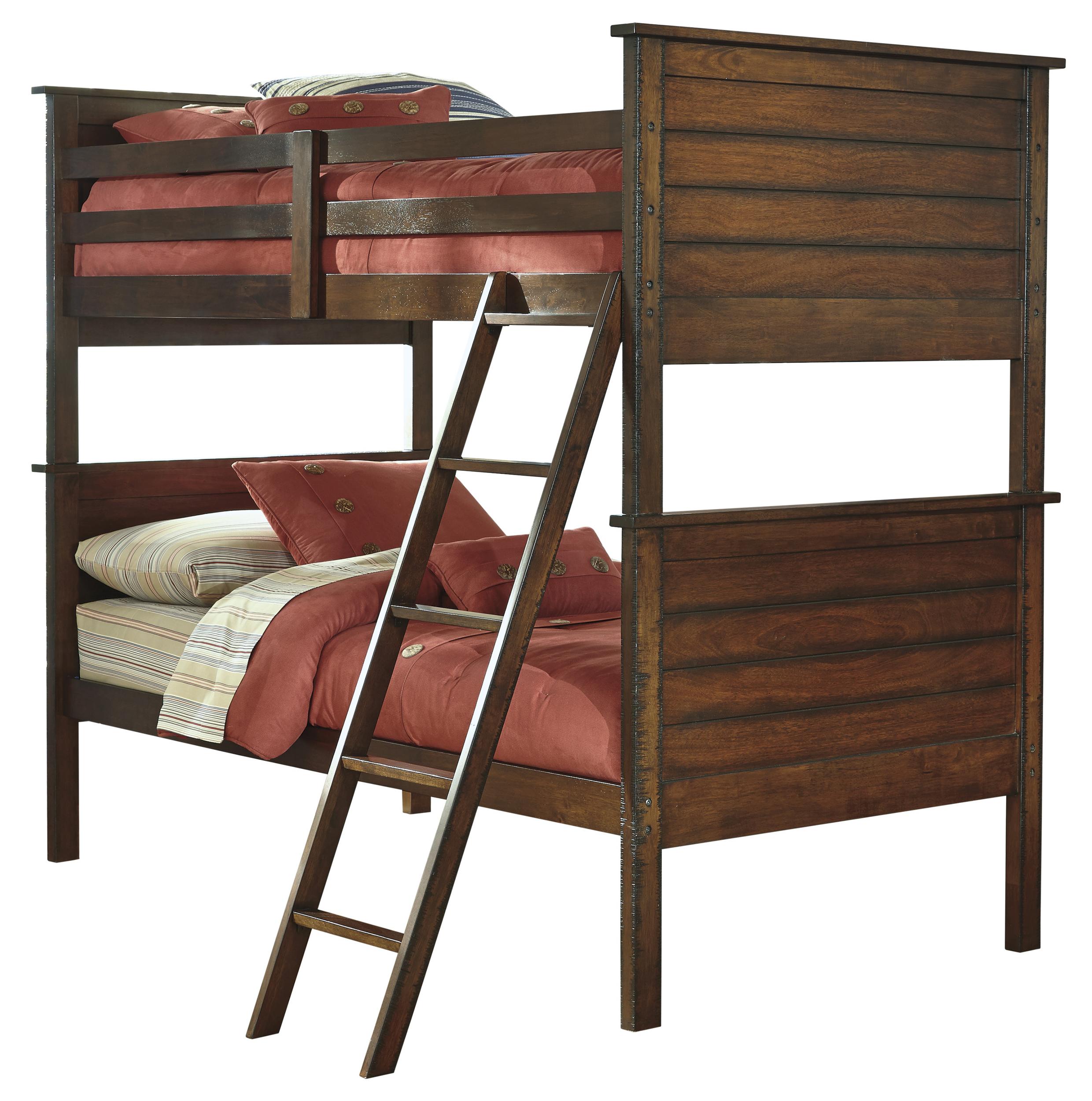 Signature Design by Ashley Ladiville Rustic Twin/Twin Bunk Bed Becker