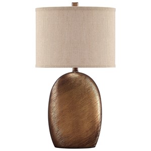 Signature Design by Ashley Lamps - Contemporary Set of 2 Lewelyn Ceramic Table Lamps