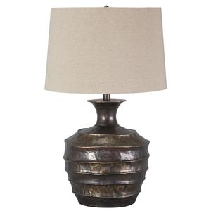 Signature Design by Ashley Lamps - Vintage Style Kymani Metal Table Lamp