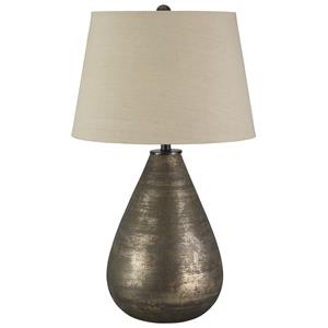 Signature Design by Ashley Lamps - Vintage Style Tabler Glass Table Lamp