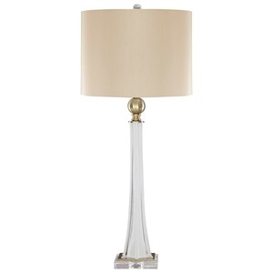 Signature Design by Ashley Lamps - Traditional Classics Laureen Glass Table Lamp