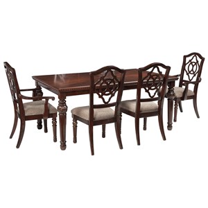 Signature Design by Ashley Leahlyn 5-Piece Rectangular Dining Table Set