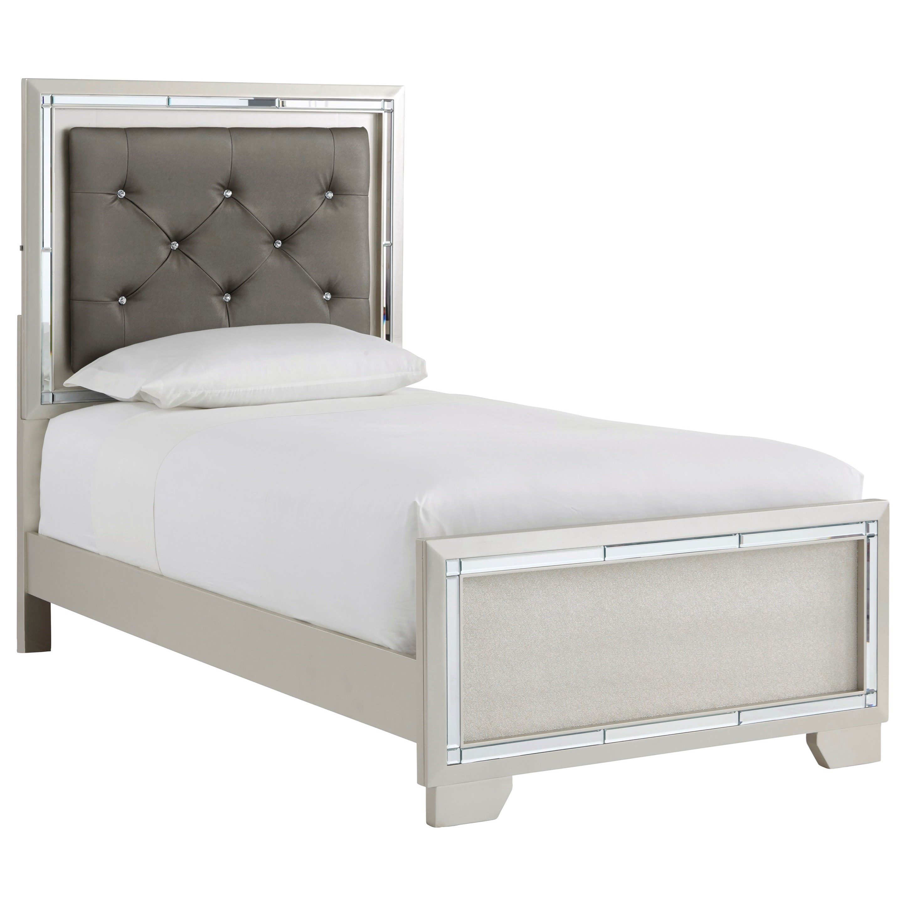 Signature Design by Ashley Lonnix Glam Upholstered Twin ...