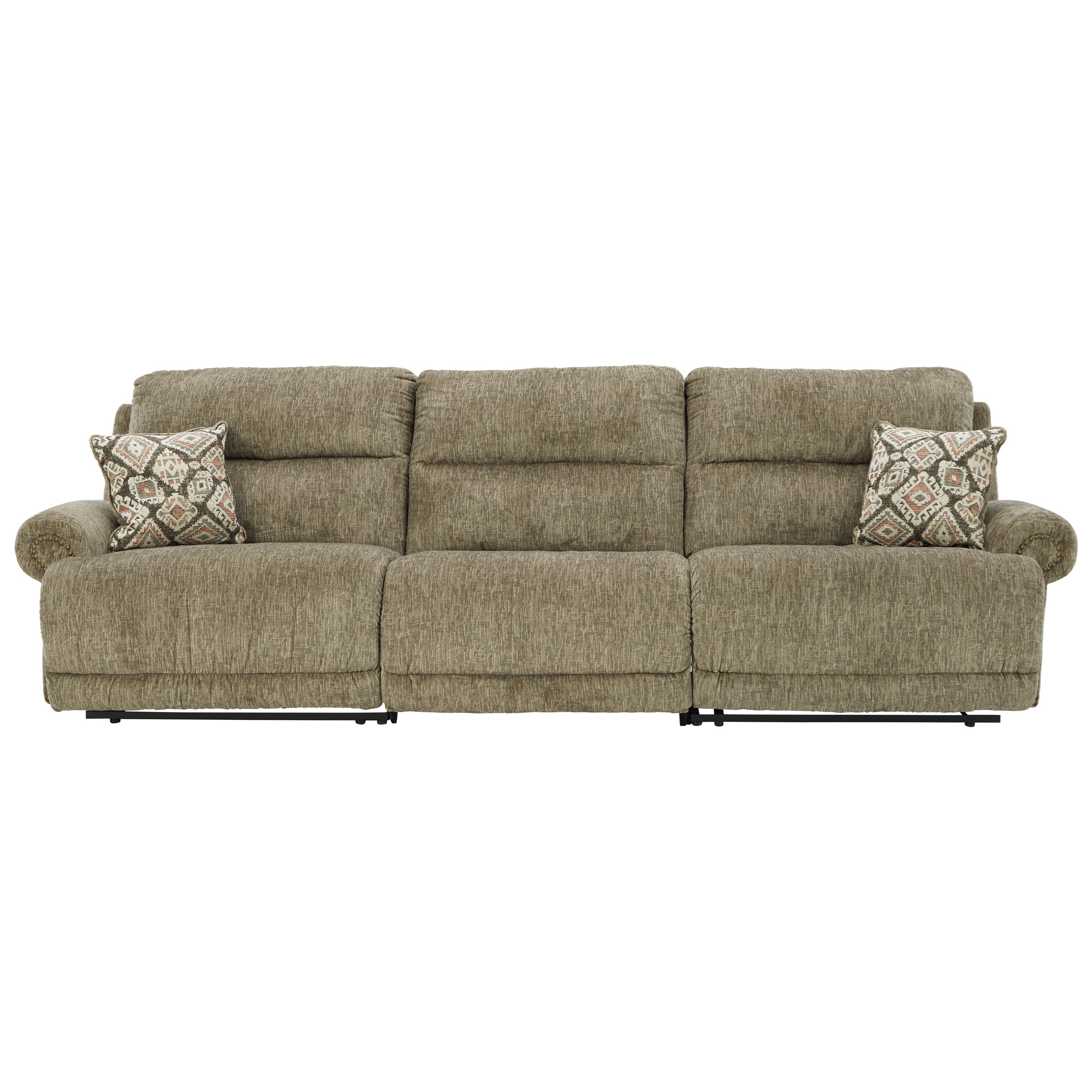 Signature Design By Ashley Lubec 8540758 46 62 Transitional Power Reclining Sofa Furniture And Appliancemart Reclining Sofas