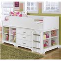 Signature Design by Ashley Lulu Twin Loft Bed w/ Loft Bin ...