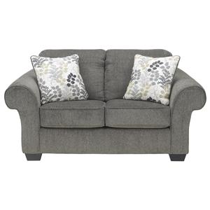 Signature Design by Ashley Makonnen - Charcoal Loveseat