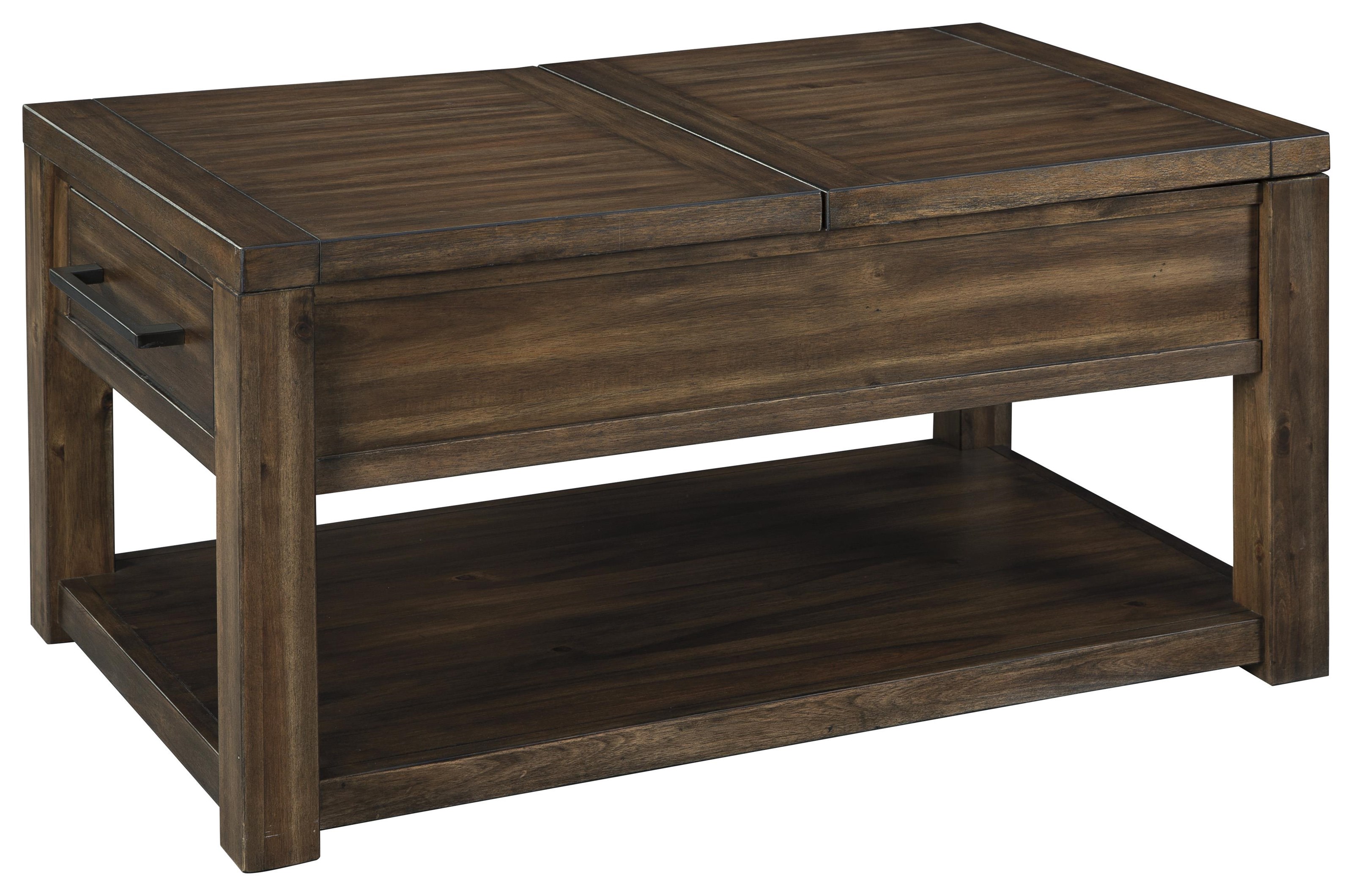 Signature Design By Ashley Marleza T378 9 2x3 Rectangular Lift Top Cocktail Table And 2 Rectangular End Tables Set Sam Levitz Outlet Occasional Groups